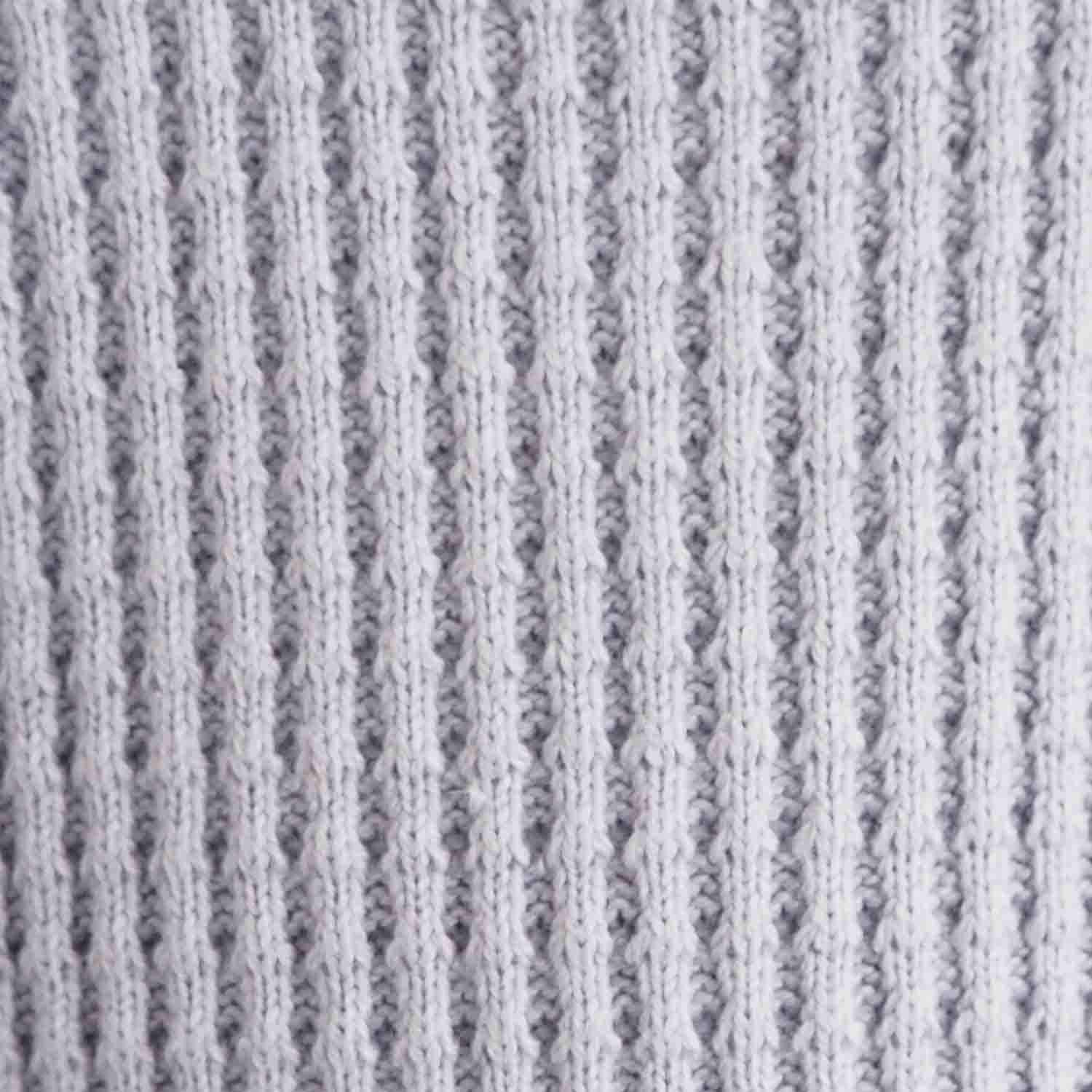 KIIT キート BIG WAFFLE CREW NECK ビッグワッフルカットソー グレー