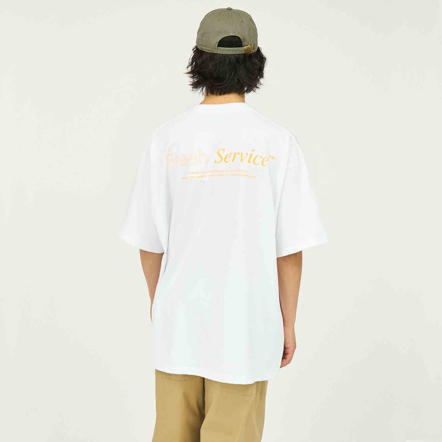 FreshService フレッシュサービス CORPORATE PRINTED S/S TEE ”TM” コーポレートプリントＴシャツ ORANGE オレンジ