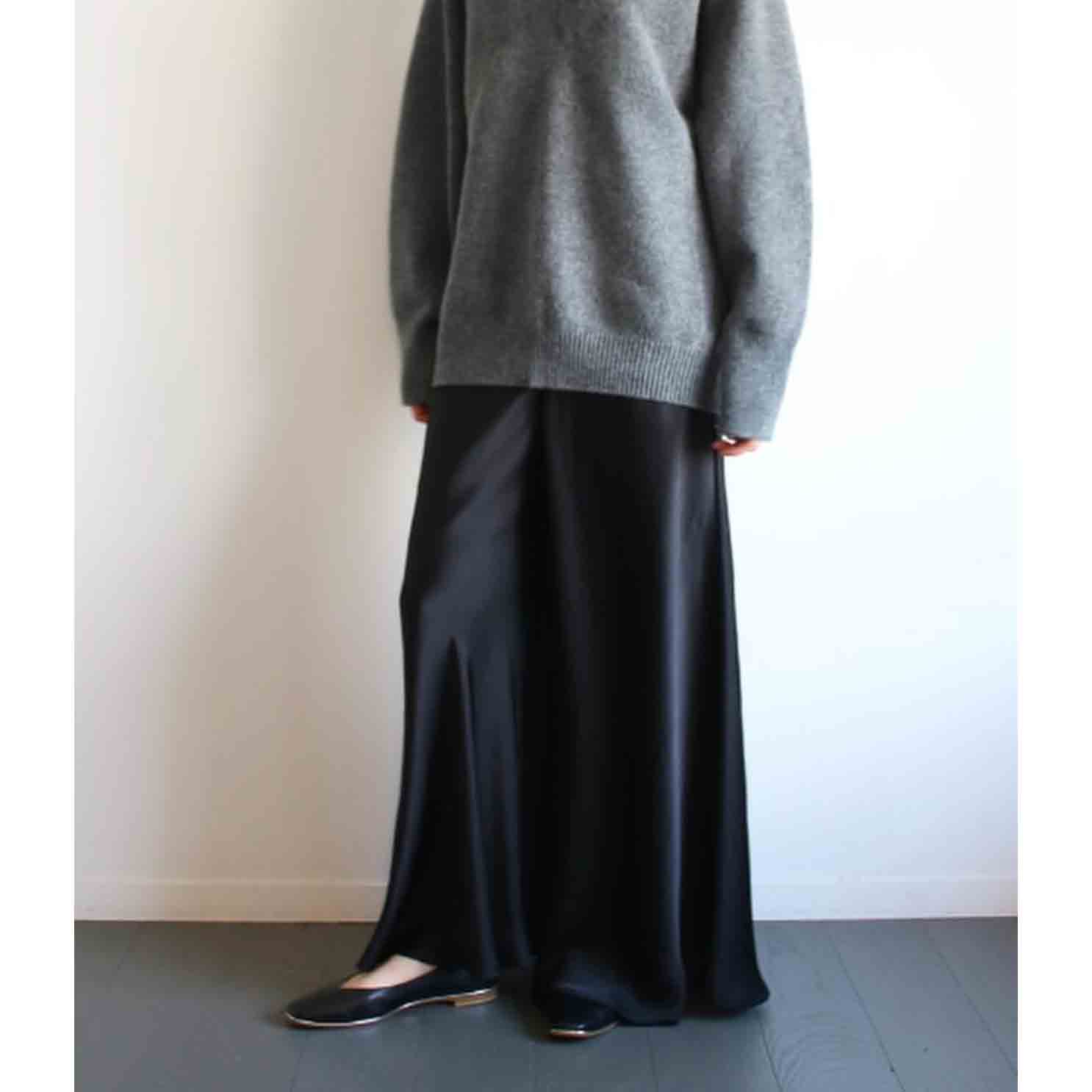 FANTASTICDAYS WOMENS ファンタスティックデイズ ウィメンズ BOWEASY バイアスサテンパンツ ブラック