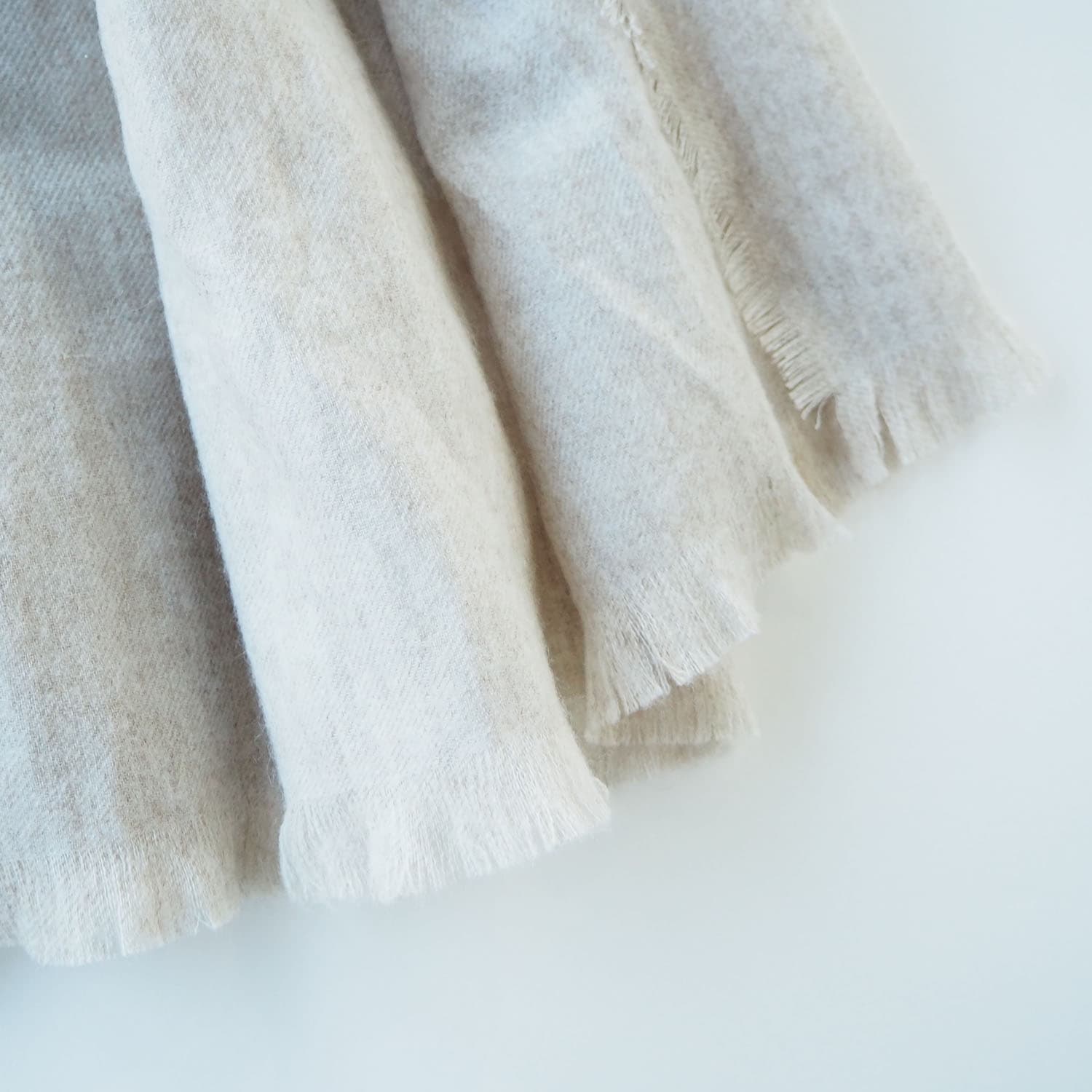 THROW スロー ストール・マフラー HANNAH カシミヤリネン ナチュラル