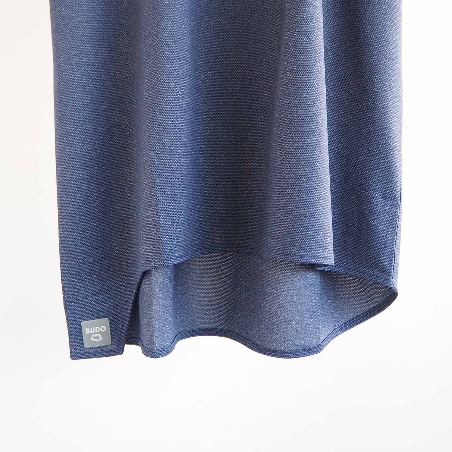 BUDO ブドー Mountain Pass top Short Sleeve マウンテンパストップ半袖カットソー melange navy メランジネイビー
