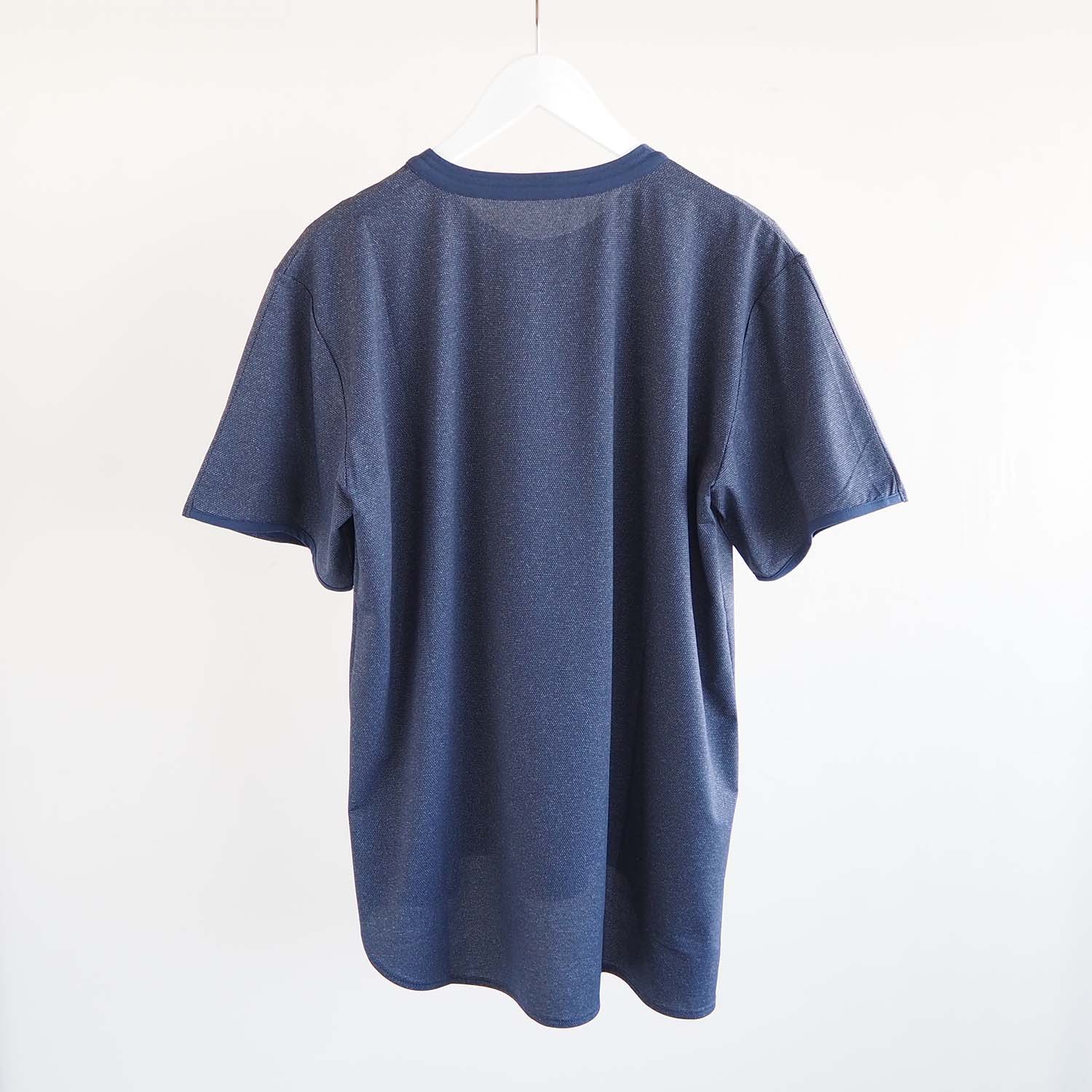 BUDO ブドー Mountain Pass top Short Sleeve マウンテンパストップ半袖カットソー melange navy メランジネイビー