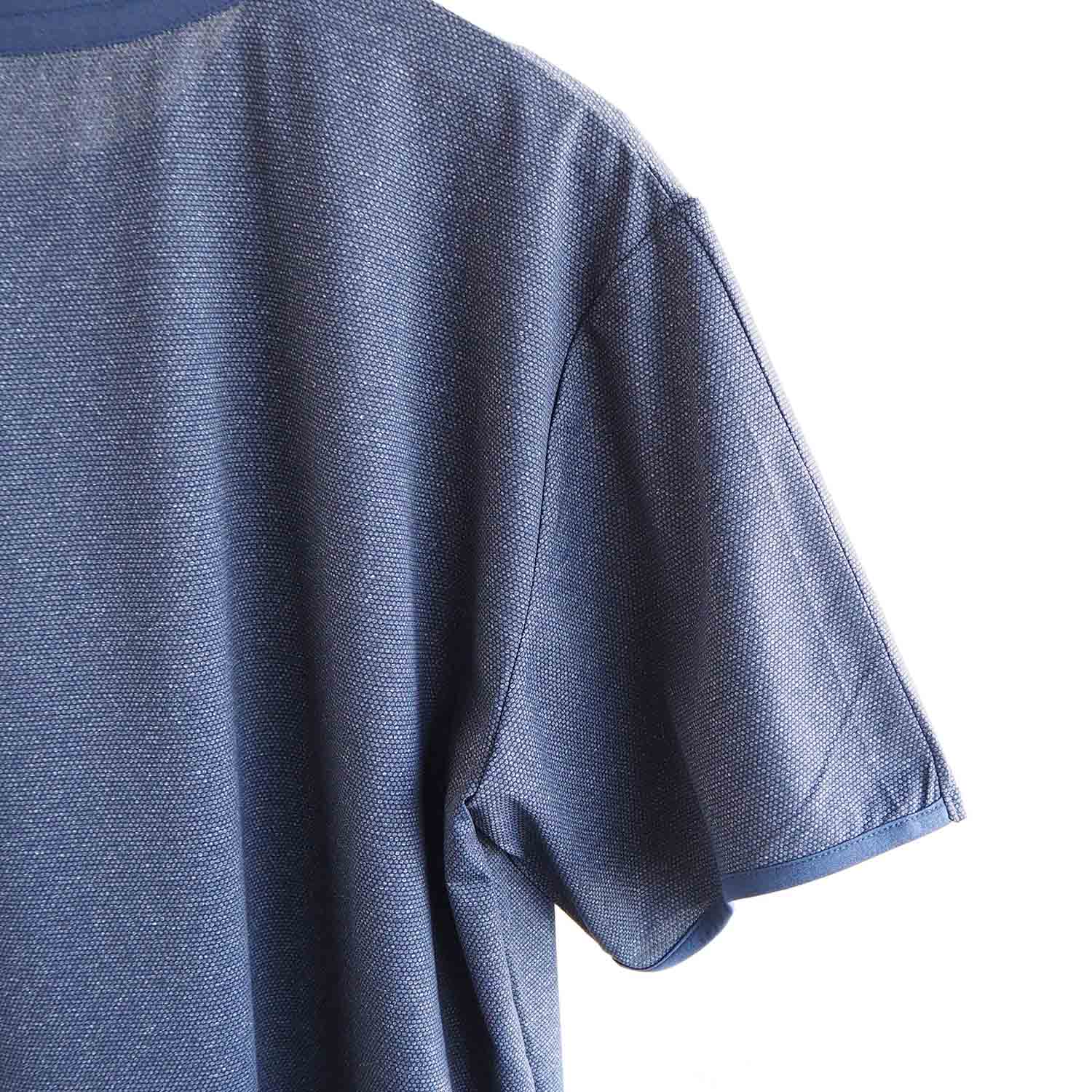 BUDO ブドー Mountain Pass top Short Sleeve マウンテンパストップ半袖カットソー melange navy メランジネイビー