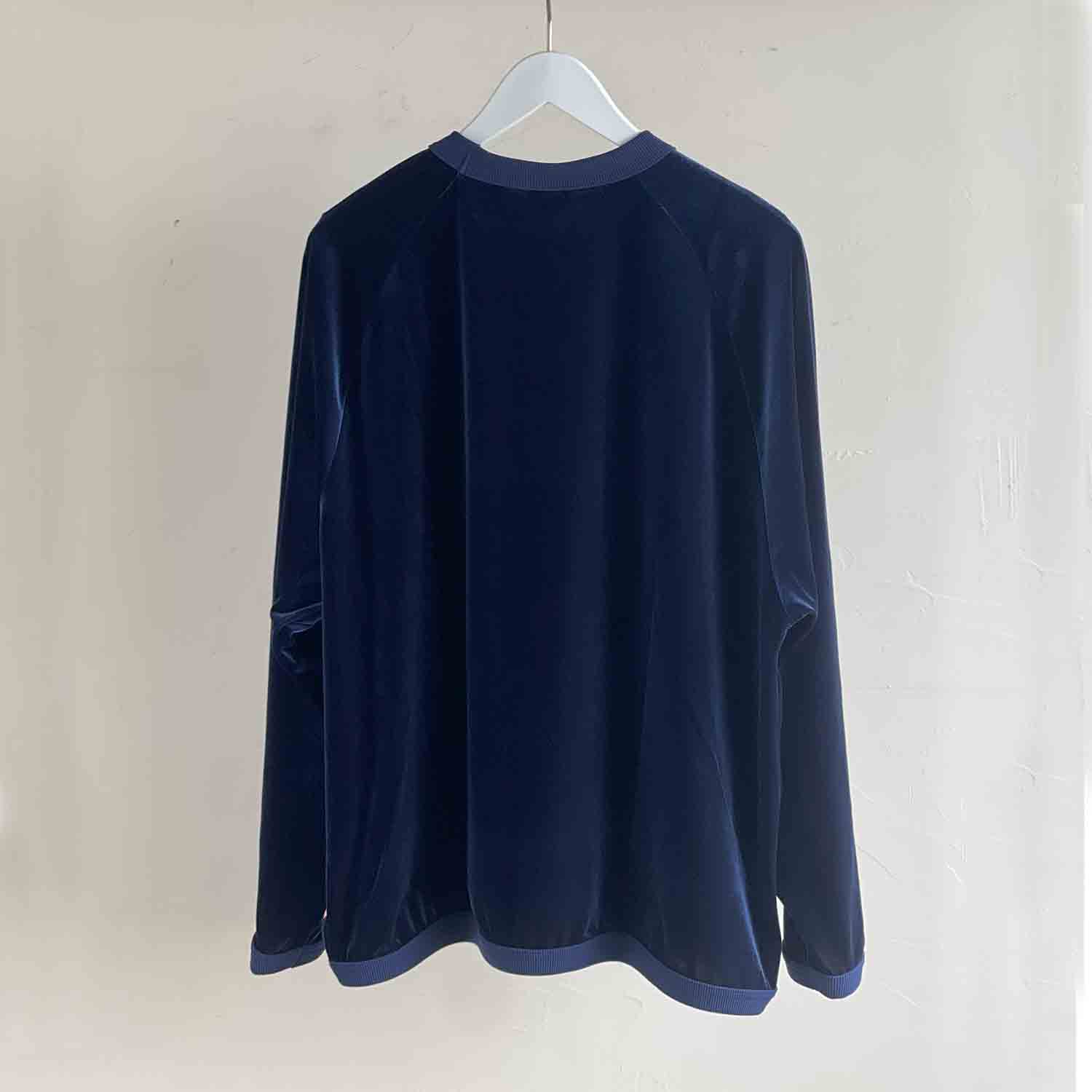 melple メイプル Westwood Crewneck ウエストウッドクルーネック ベロアカットソー ネイビー