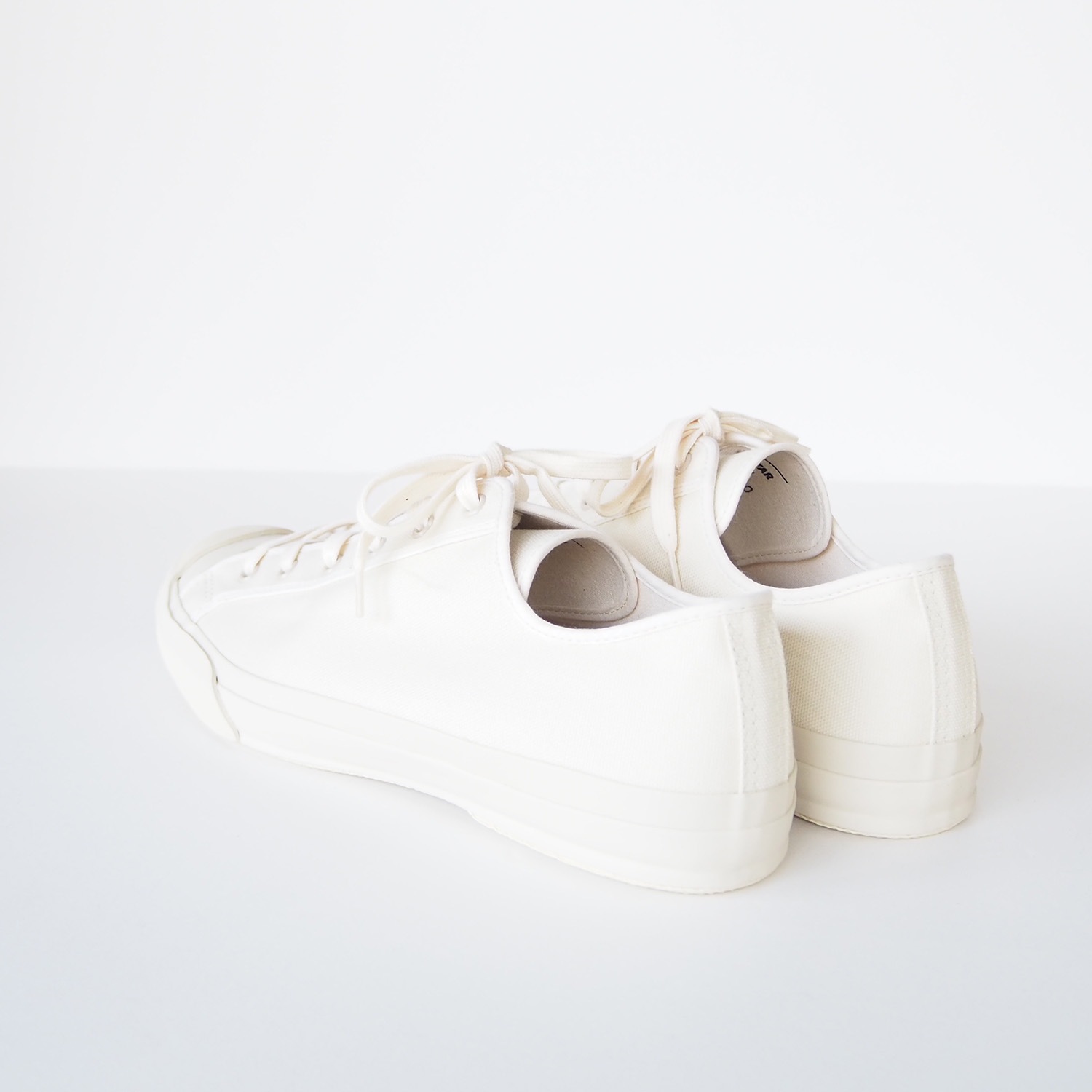 STUDIO NICHOLSON スタジオニコルソン MERINO / Vulcanized Sole Canvas Shoes (moonstar) CREAM クリーム