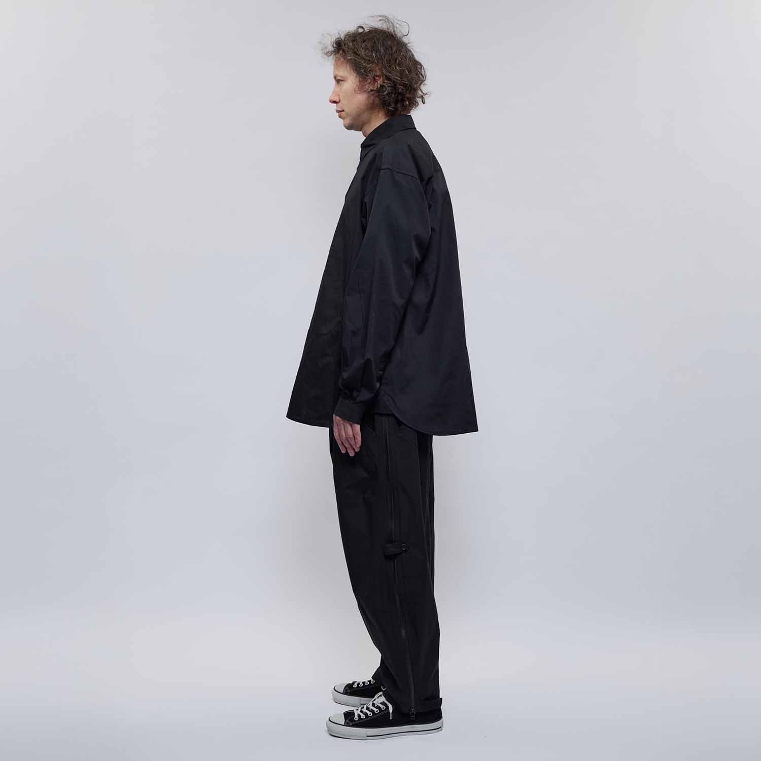 UNTRACE アントレース _207 レギュラーカラーシャツ BLACK