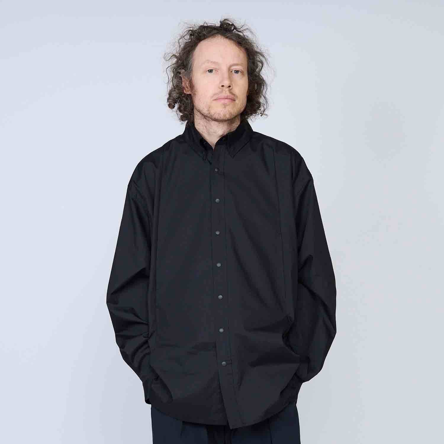 UNTRACE アントレース _207 レギュラーカラーシャツ BLACK