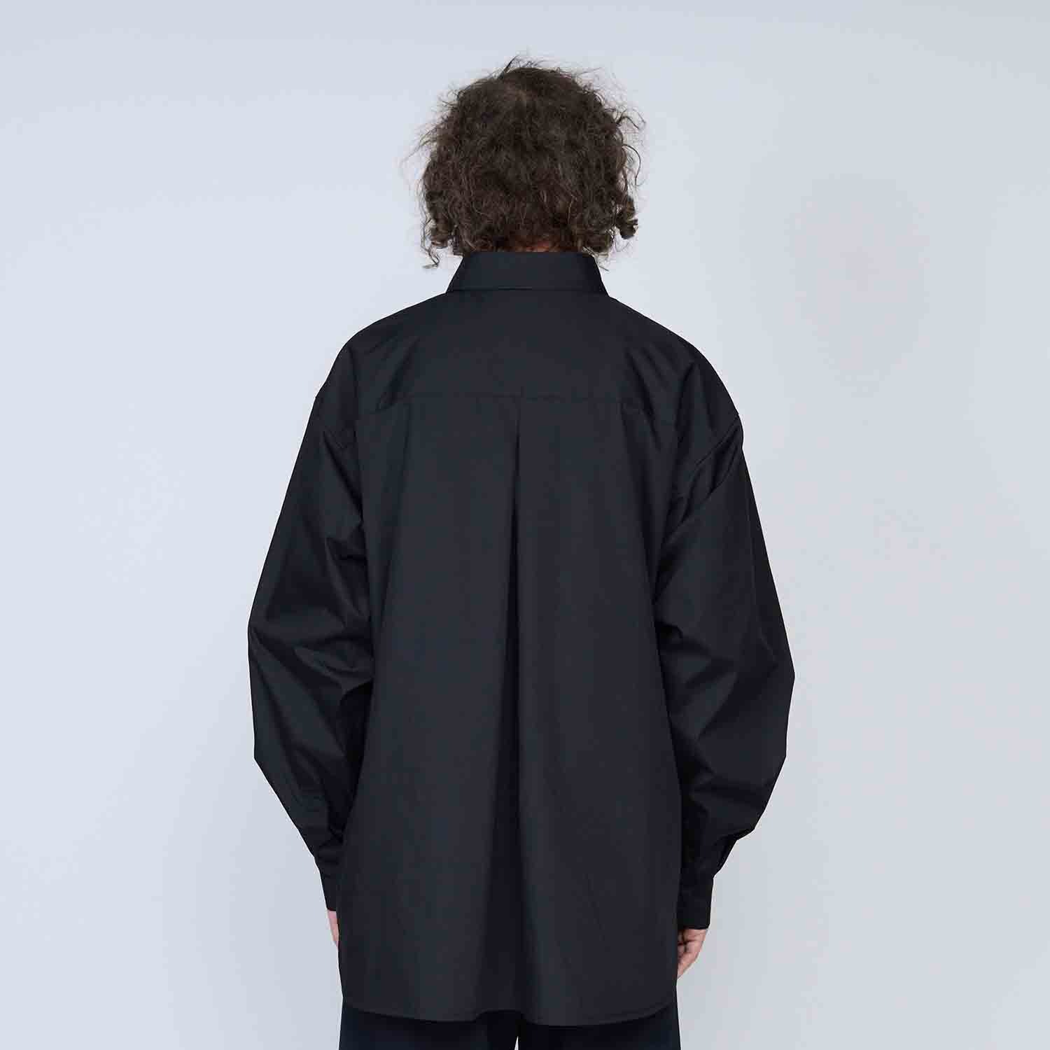 UNTRACE アントレース _207 レギュラーカラーシャツ BLACK