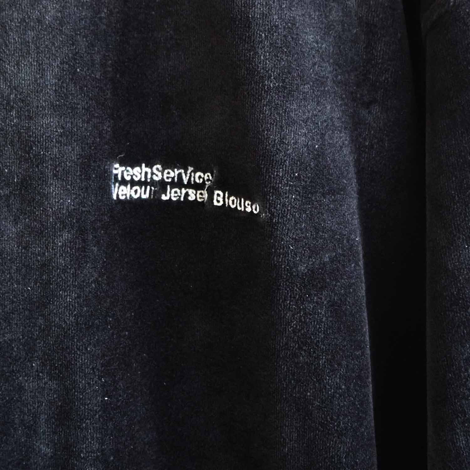 FreshService フレッシュサービス VELOUR JERSEY BLOUSON ベロア
