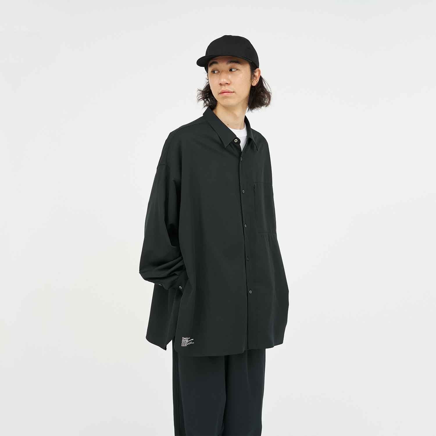 FreshService COOLFIBER® ブラックシャツ FreshService フレッシュサービス COOLFIBER UTILITY REGULAR COLLAR