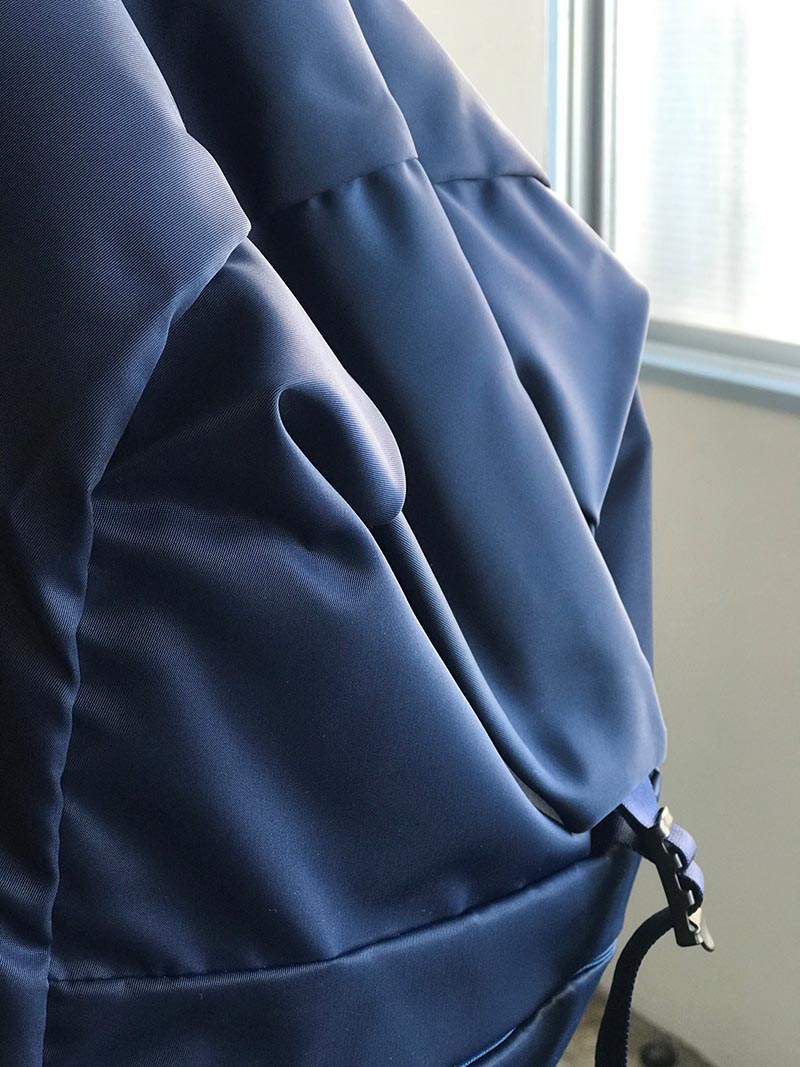 BOTTEGAVENETAオリーブグリーン リュック 編み込みフラップ STUFF スタッフ LEAF LINE spring backpack No.2 ナイロン