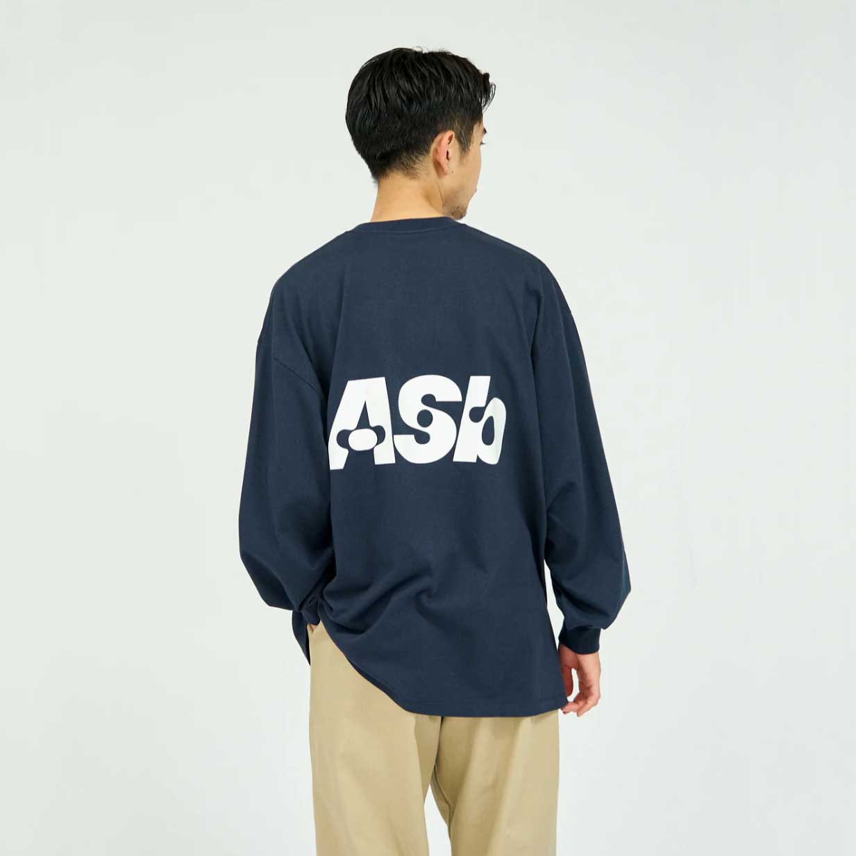 FreshService フレッシュサービス AS×FS CORPORATE L/S TEE “Asb” NAVY