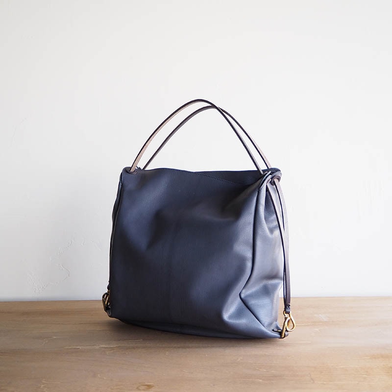 2WAY LEATHER BAG DSTO-03(SMALL) GOAT goose gray 2ウェイレザーバッグ ゴート グースグレー