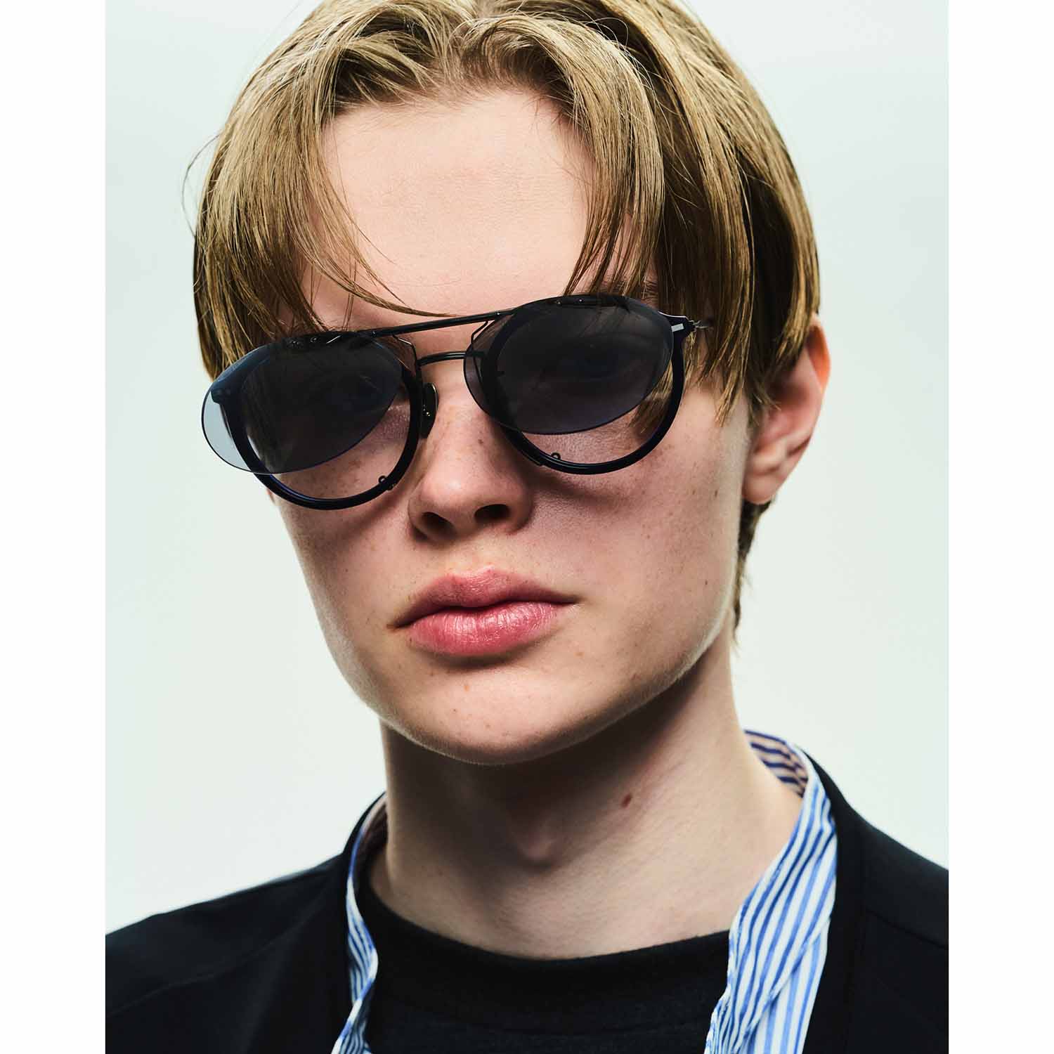 UNTRACE アントレース owl classic x UTRC EYEWEAR _286 メガネ・サングラス CLEAR NAVY × BLACK