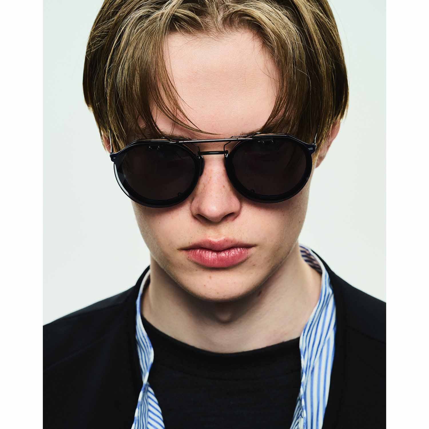 UNTRACE アントレース owl classic x UTRC EYEWEAR _286 メガネ・サングラス CLEAR NAVY × BLACK