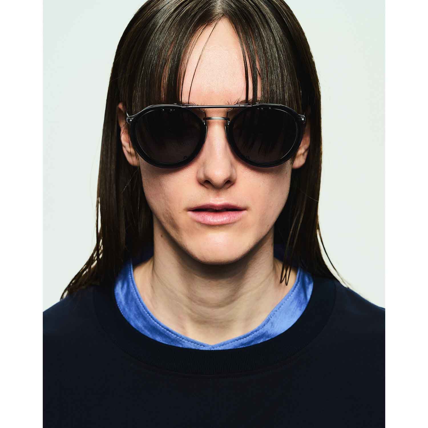 UNTRACE アントレース owl classic x UTRC EYEWEAR _286 メガネ・サングラス CLEAR NAVY × BLACK