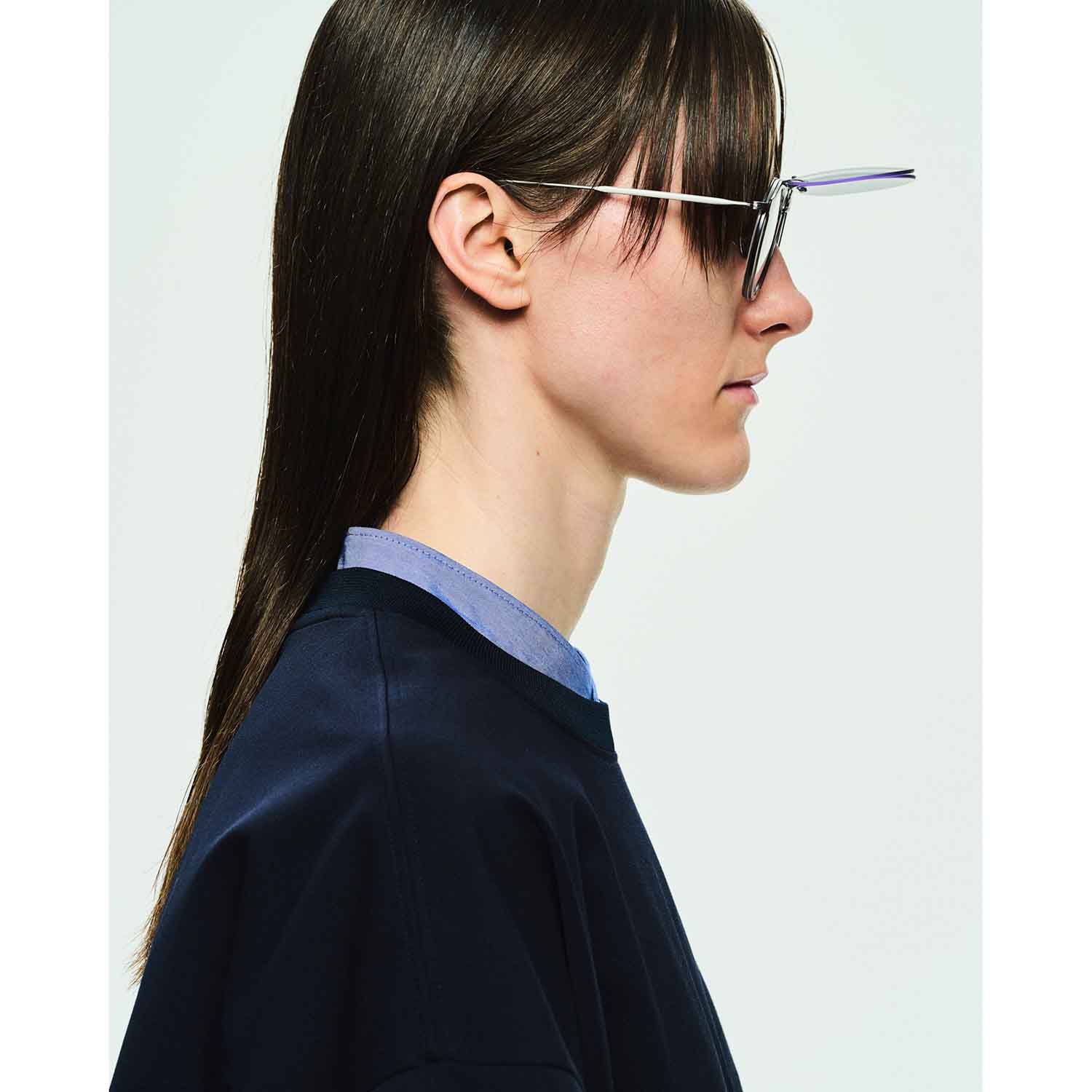 UNTRACE アントレース owl classic x UTRC EYEWEAR _286 メガネ・サングラス CLEAR NAVY × BLACK