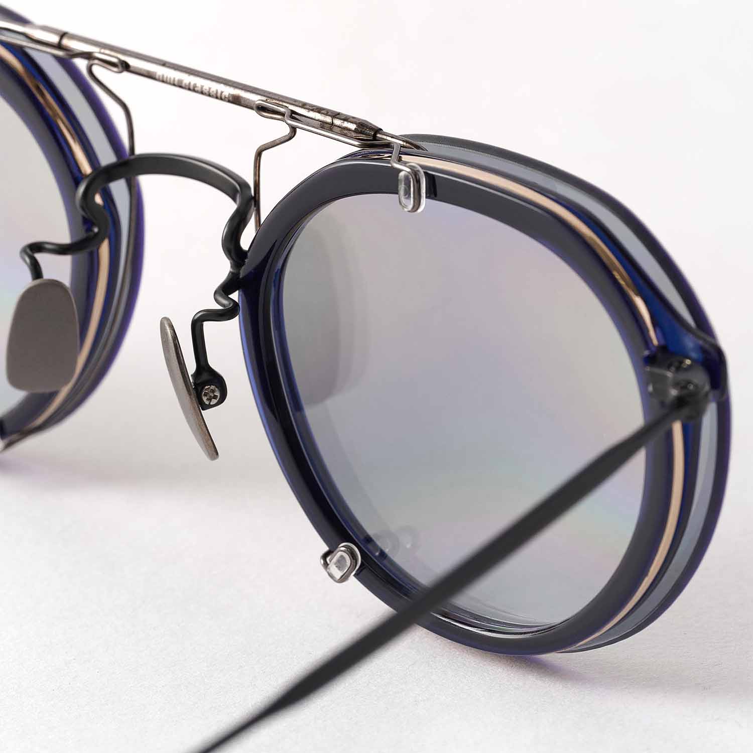 UNTRACE アントレース owl classic x UTRC EYEWEAR _286 メガネ・サングラス CLEAR NAVY × BLACK