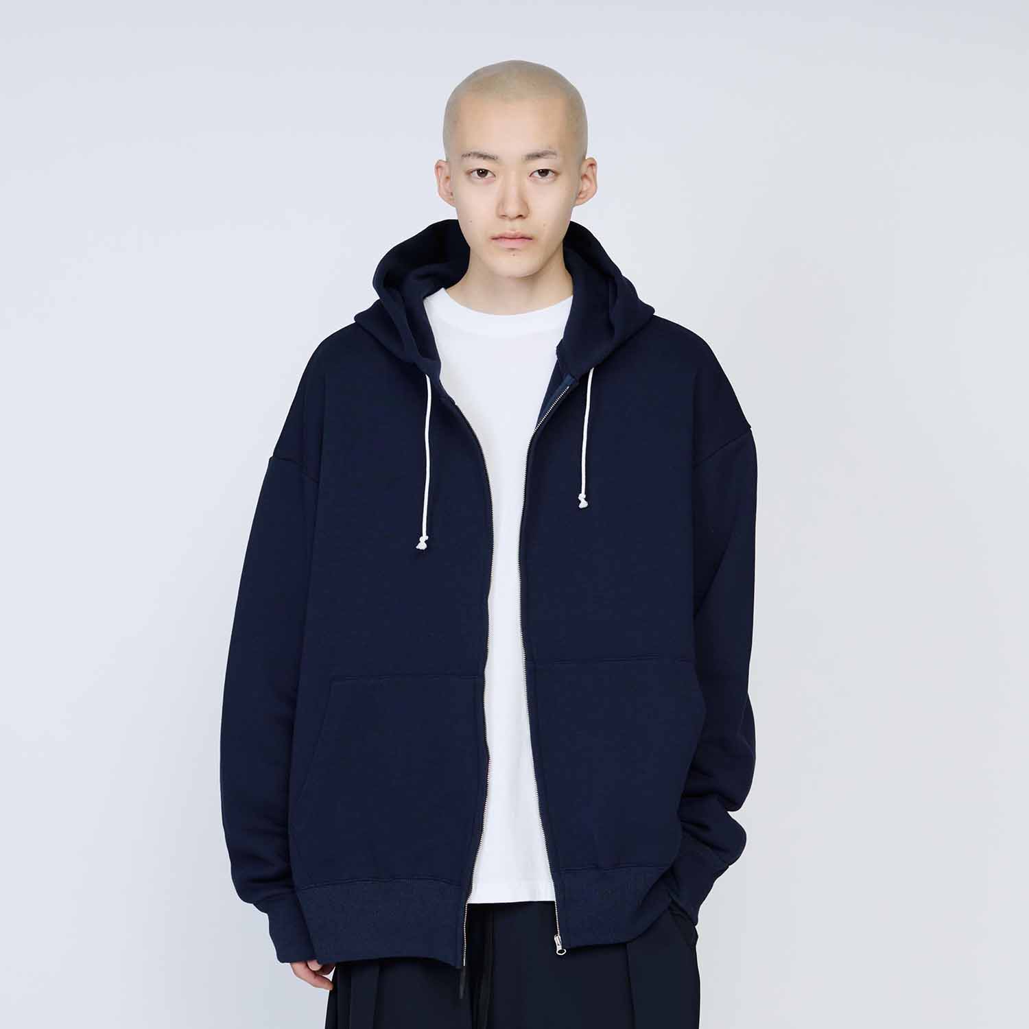 UNTRACE アントレース _173 ジップアップフーディー DARK NAVY