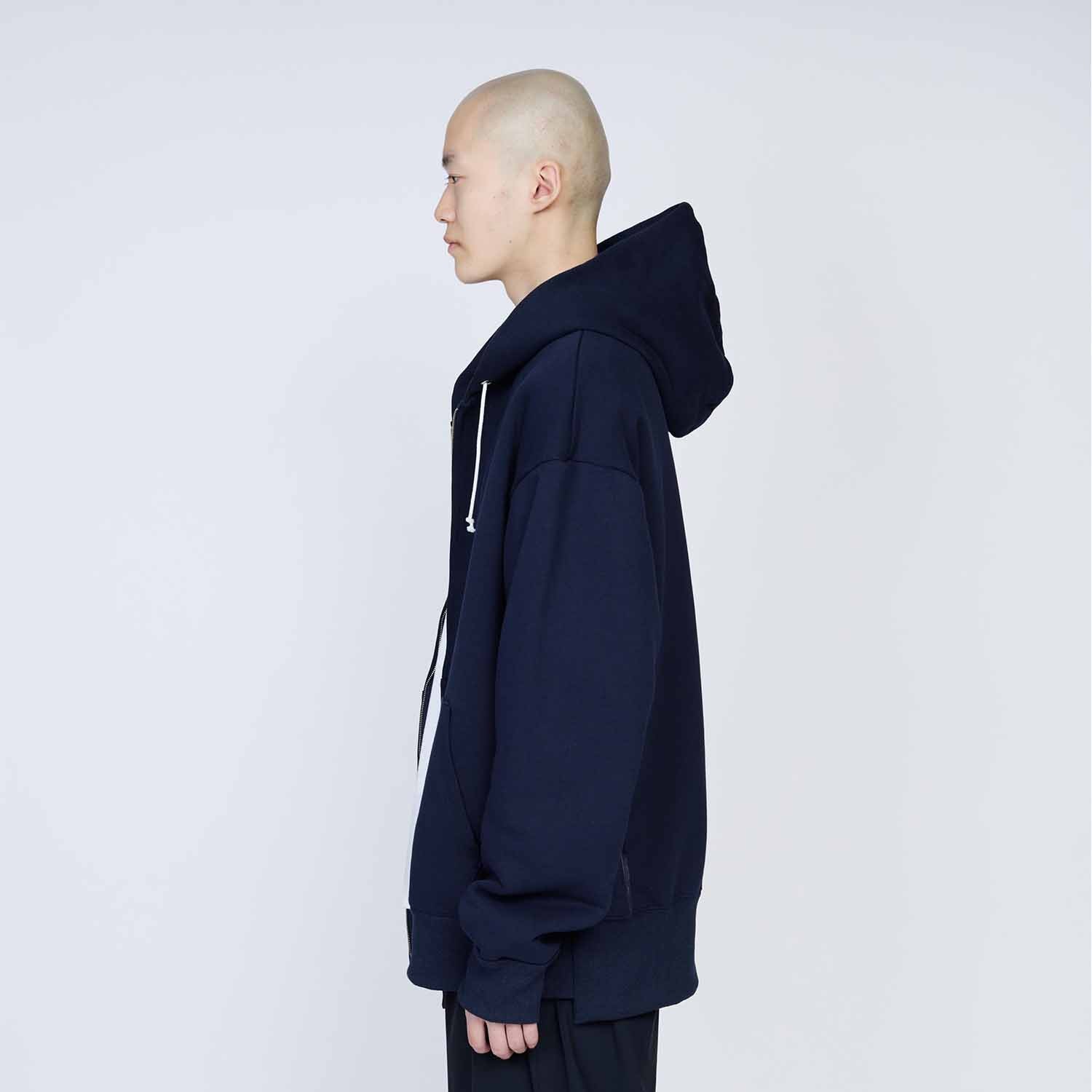 UNTRACE アントレース _173 ジップアップフーディー DARK NAVY
