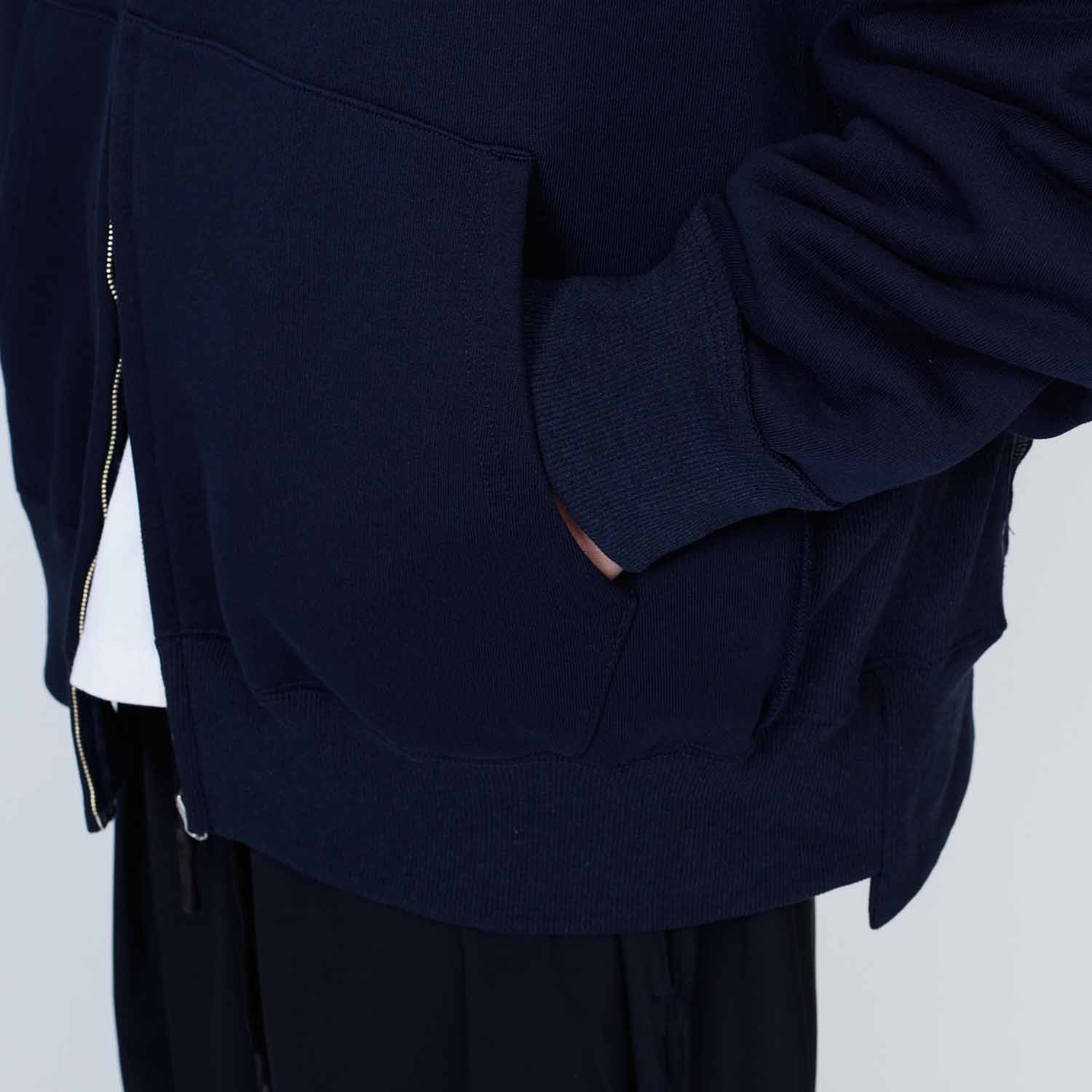 UNTRACE アントレース _173 ジップアップフーディー DARK NAVY