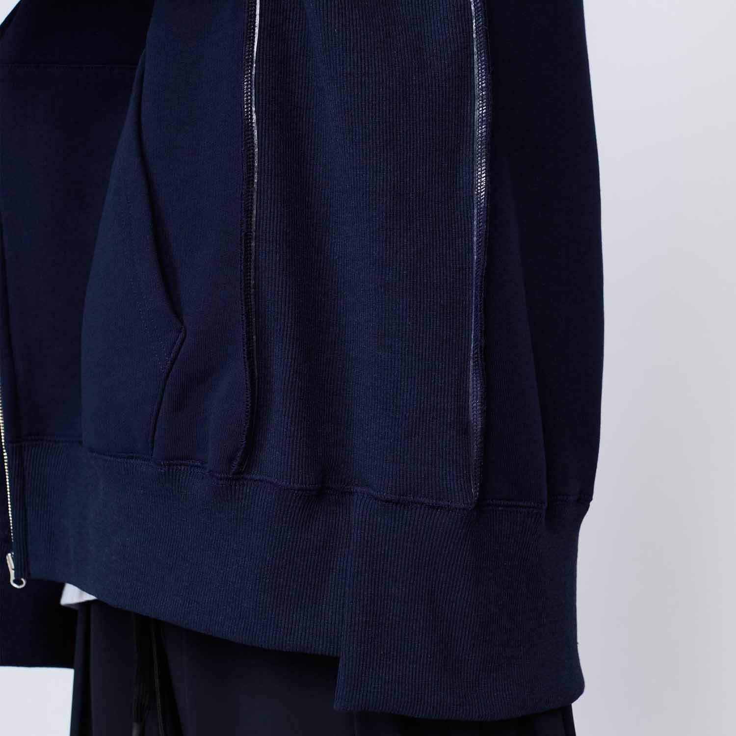 UNTRACE アントレース _173 ジップアップフーディー DARK NAVY