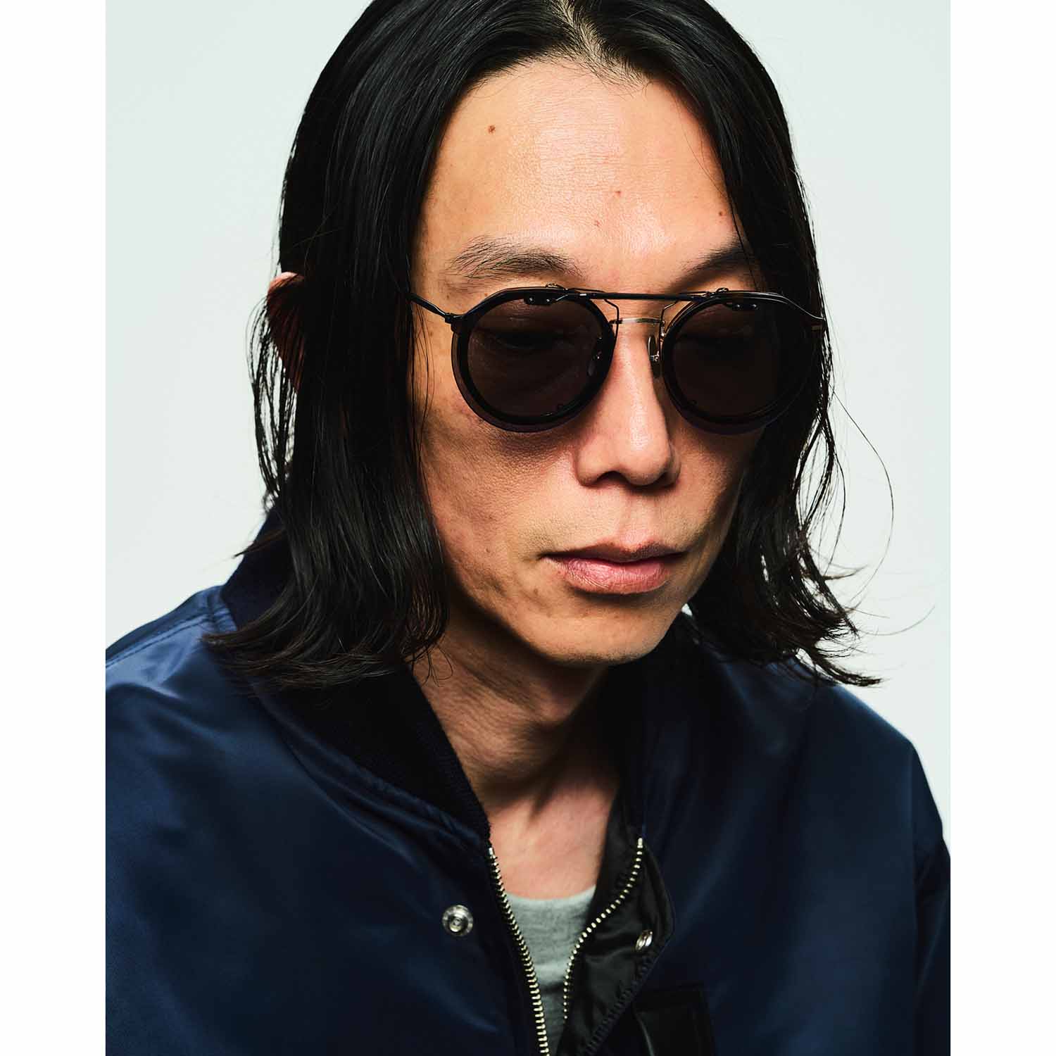 UNTRACE アントレース owl classic x UTRC EYEWEAR _286 メガネ・サングラス CLEAR GRAY × SILVER