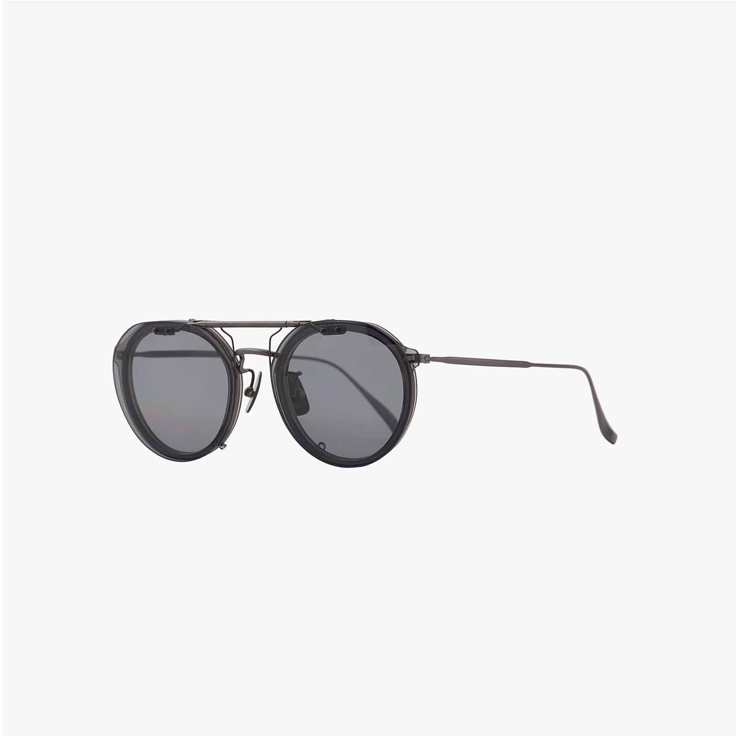 UNTRACE アントレース owl classic x UTRC EYEWEAR _286 メガネ・サングラス CLEAR GRAY × SILVER