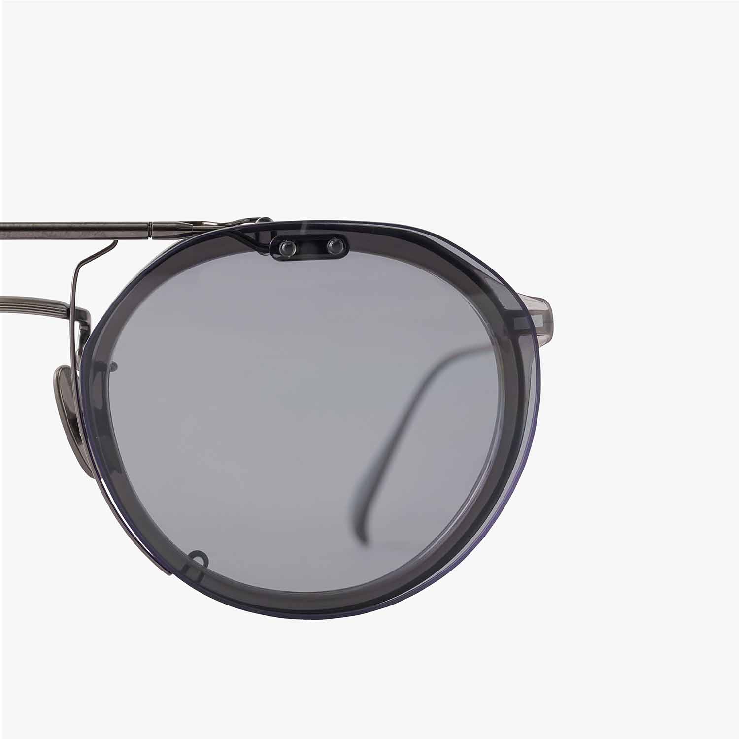 UNTRACE アントレース owl classic x UTRC EYEWEAR _286 メガネ・サングラス CLEAR GRAY × SILVER
