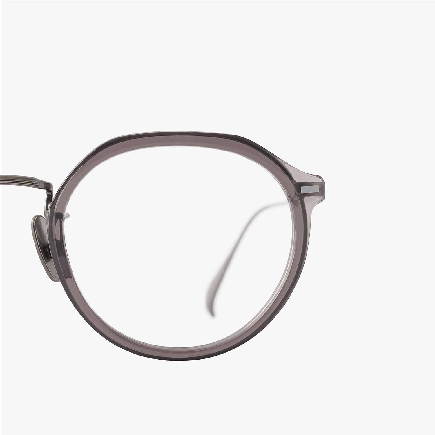 UNTRACE アントレース owl classic x UTRC EYEWEAR _286 メガネ・サングラス CLEAR GRAY × SILVER