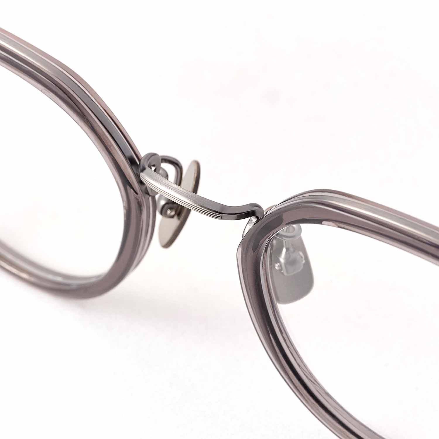 UNTRACE アントレース owl classic x UTRC EYEWEAR _286 メガネ・サングラス CLEAR GRAY × SILVER