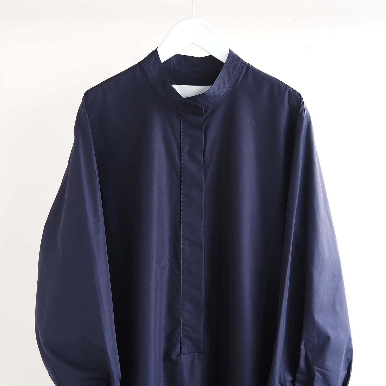 STUDIO NICHOLSON スタジオニコルソン WOMENS ウィメンズ MIRO GATHERED BACK VOLUME SHIRT DRESS シャツワンピース DARKEST NAVY ダークネイビー