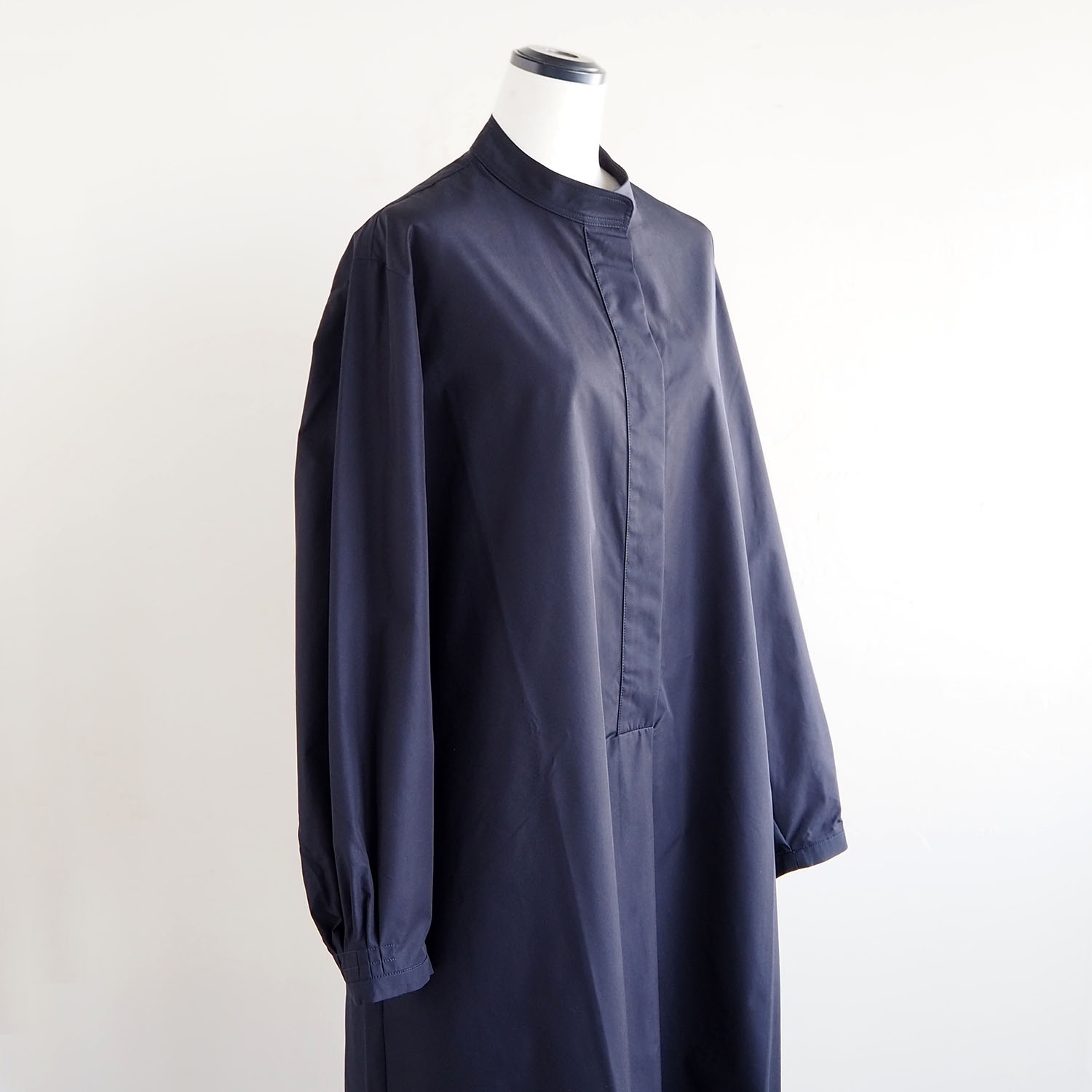 STUDIO NICHOLSON スタジオニコルソン WOMENS ウィメンズ MIRO GATHERED BACK VOLUME SHIRT DRESS シャツワンピース DARKEST NAVY ダークネイビー
