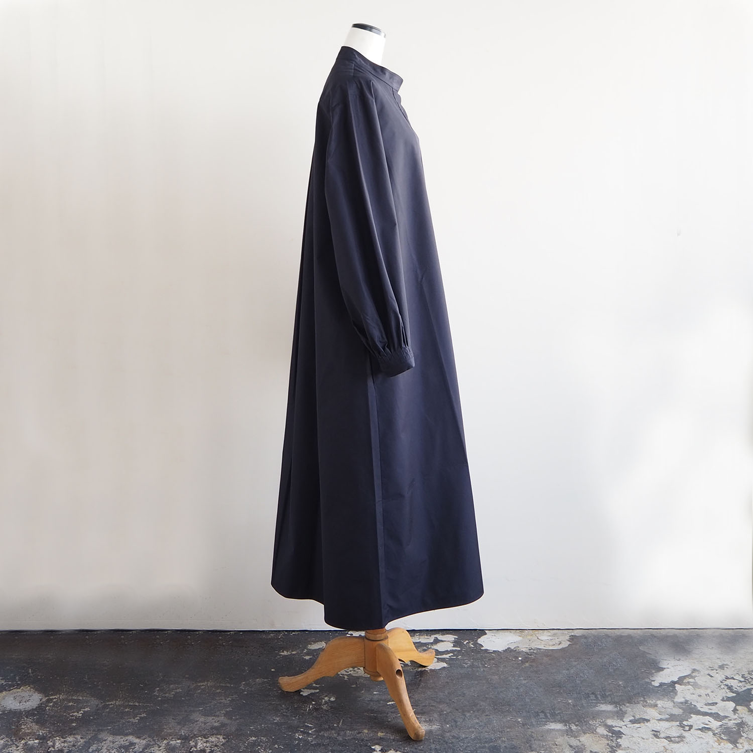 STUDIO NICHOLSON スタジオニコルソン WOMENS ウィメンズ MIRO GATHERED BACK VOLUME SHIRT DRESS シャツワンピース DARKEST NAVY ダークネイビー