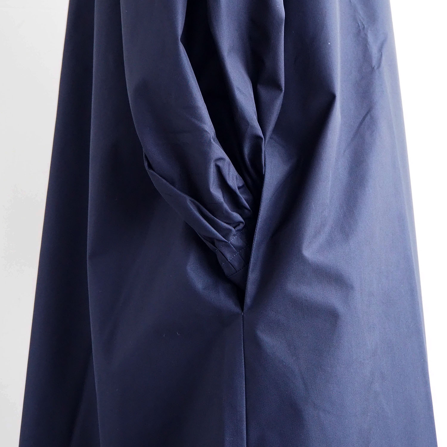 STUDIO NICHOLSON スタジオニコルソン WOMENS ウィメンズ MIRO GATHERED BACK VOLUME SHIRT DRESS シャツワンピース DARKEST NAVY ダークネイビー