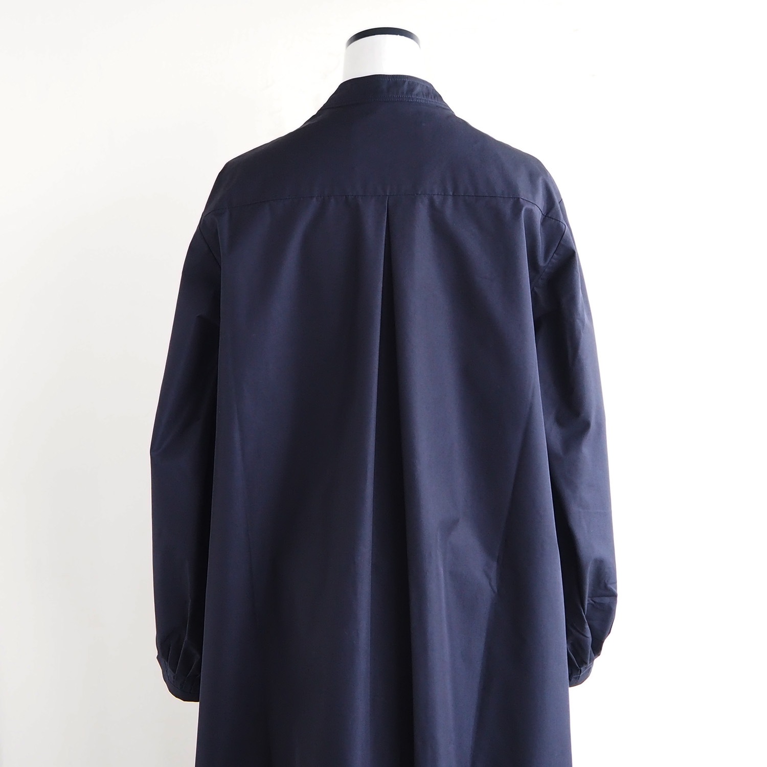 STUDIO NICHOLSON スタジオニコルソン WOMENS ウィメンズ MIRO GATHERED BACK VOLUME SHIRT DRESS シャツワンピース DARKEST NAVY ダークネイビー