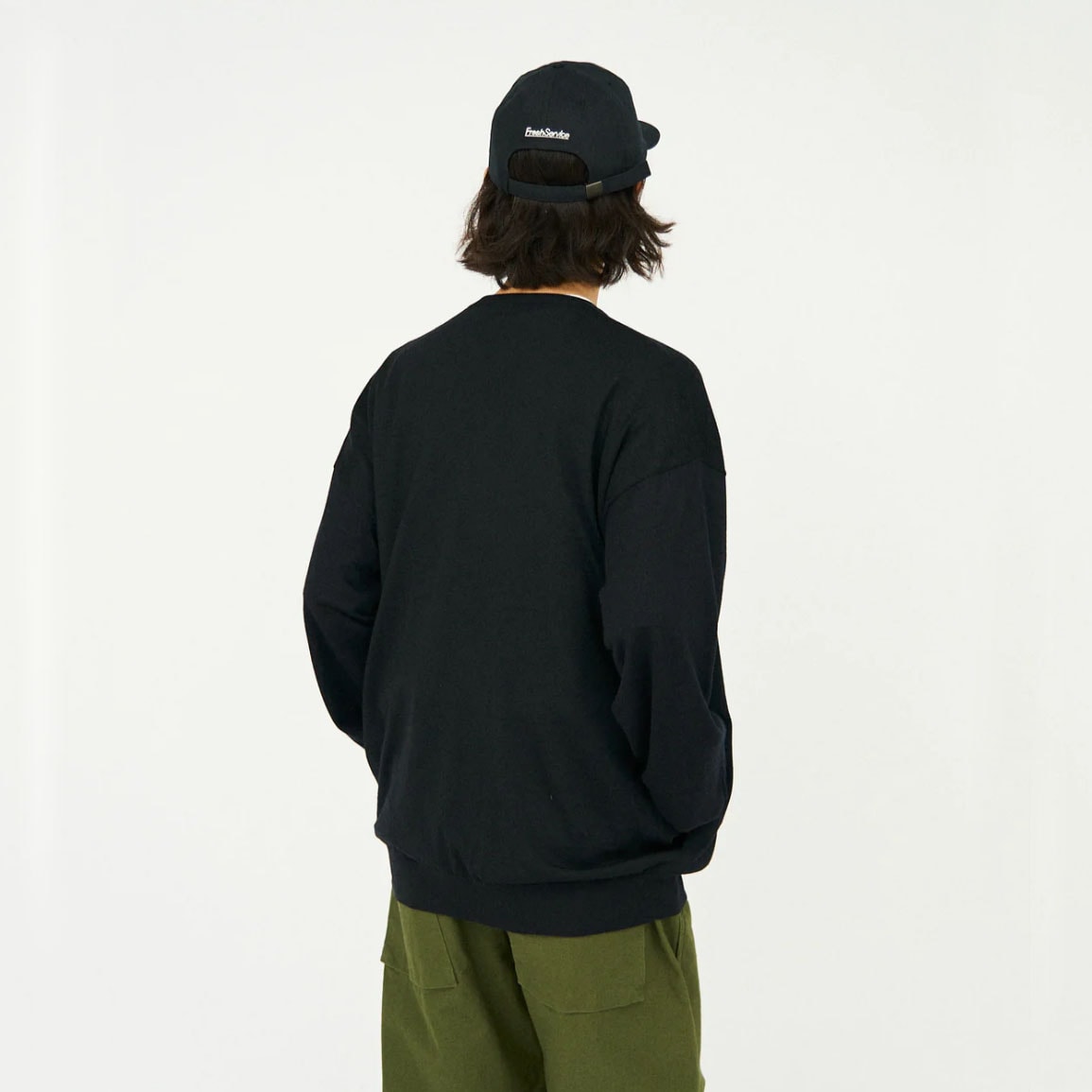 FreshService フレッシュサービス FreshService TECH HIGH GAUGE CREW NECK KNIT テックハイゲージクルーネックニット BLACK ブラック