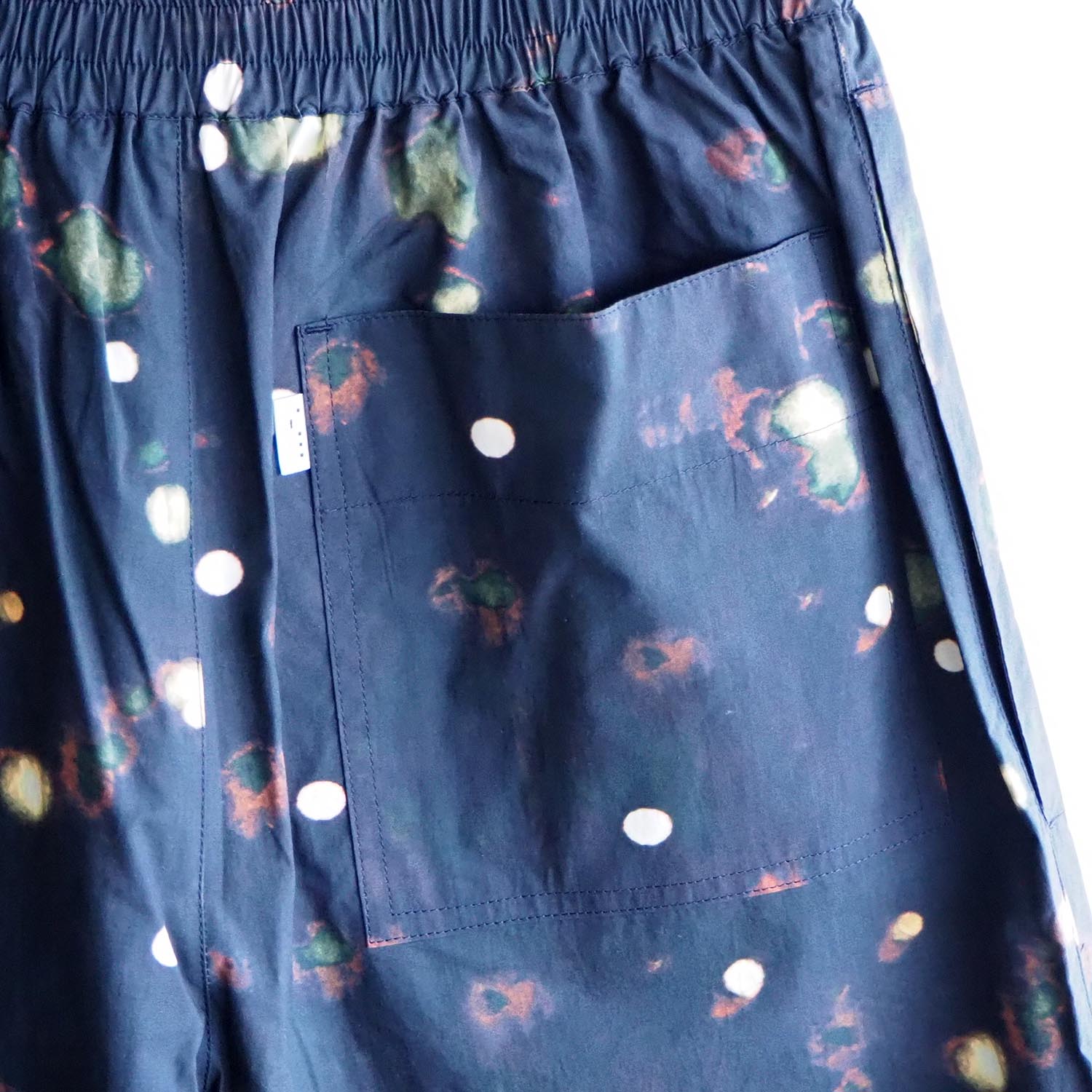 STUDIO NICHOLSON スタジオニコルソン MENS メンズ AZUL SPOT PRINT ELASTICATED WAIST SHORT プリントショーツ MULTI マルチ