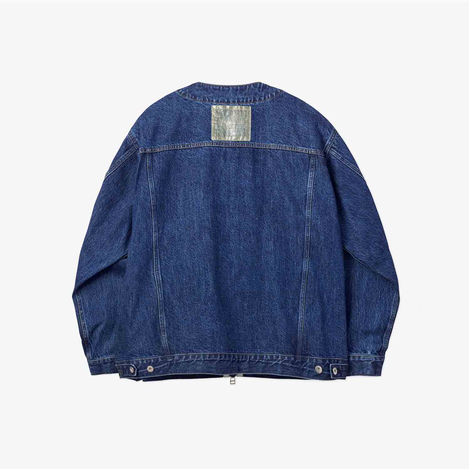 UNTRACE アントレース _234(INDIGO) ノーカラーデニムジャケット 