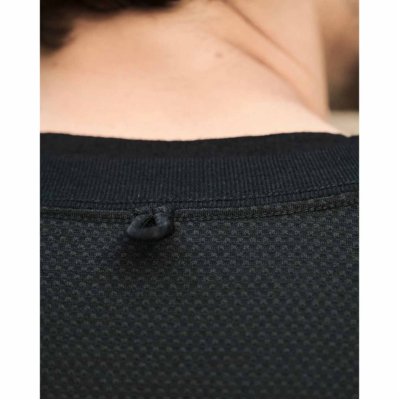 THINKWOOL シンクウール MESH LONG SLEEVE RIB SHIRTS メッシュLS リブシャツ BLACK