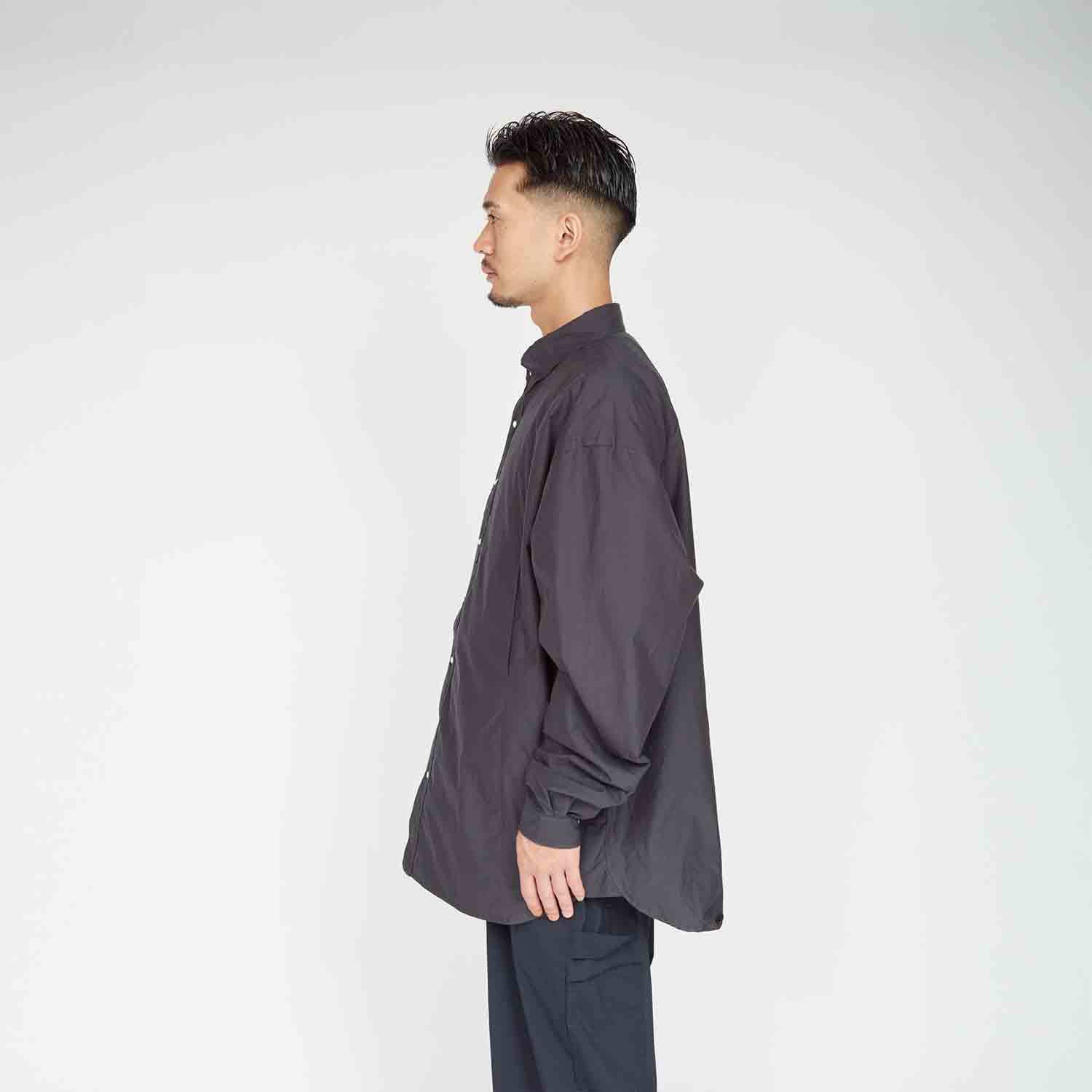 UNTRACE アントレース _125 ボタンダウン4ポケットシャツ DARK NAVY