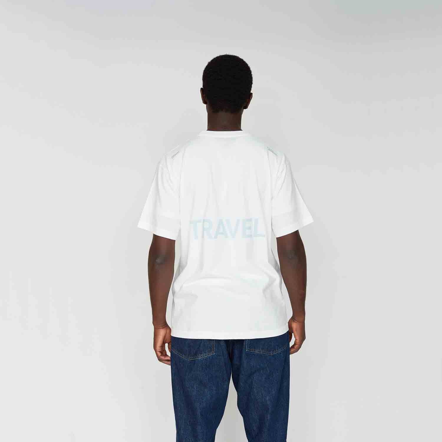 UNTRACE アントレース _176 グラフィックプリントTシャツ 123 ホワイト