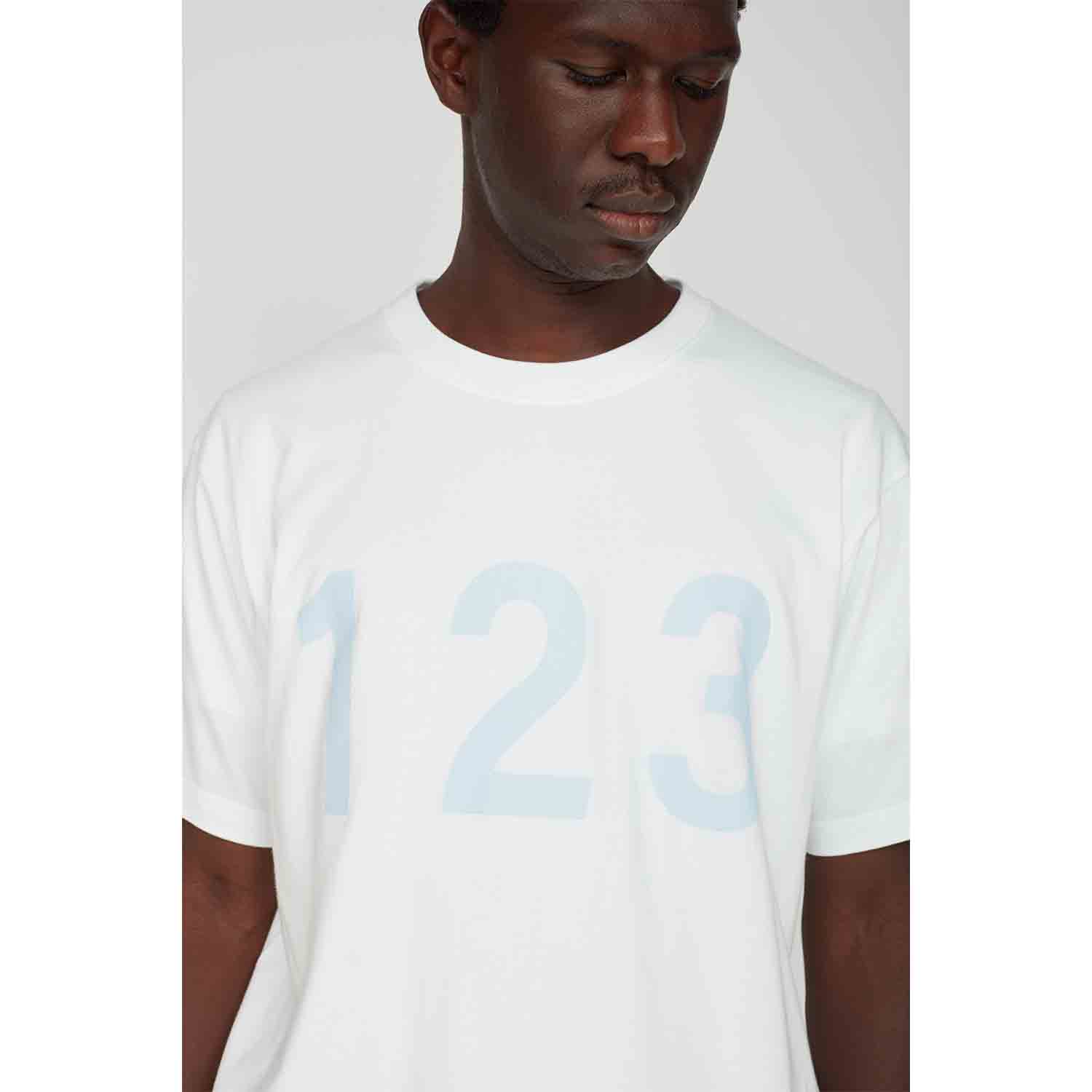 UNTRACE アントレース _176 グラフィックプリントTシャツ 123 ホワイト