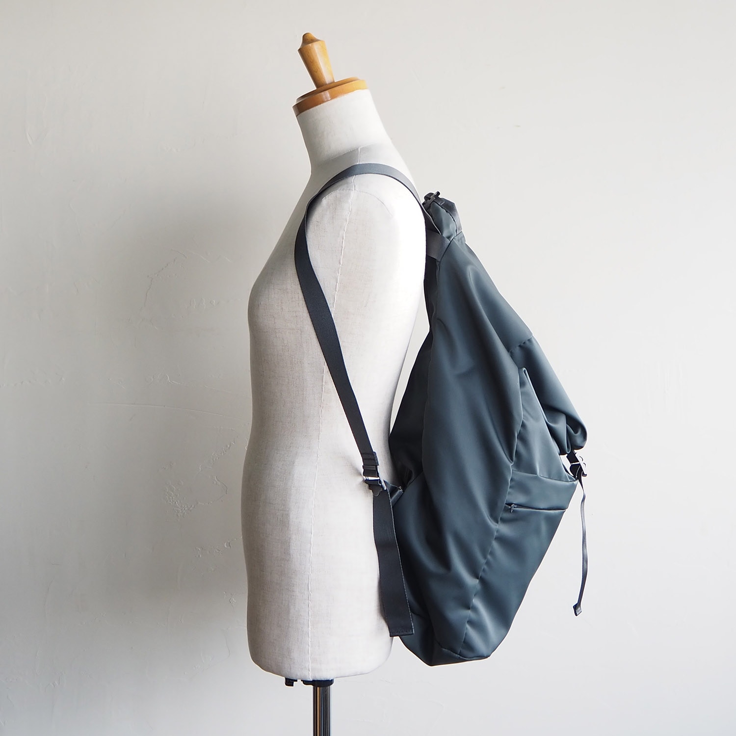 STUFF スタッフ LEAF LINE spring backpack No.2 ナイロンリュック (large) モスグレー