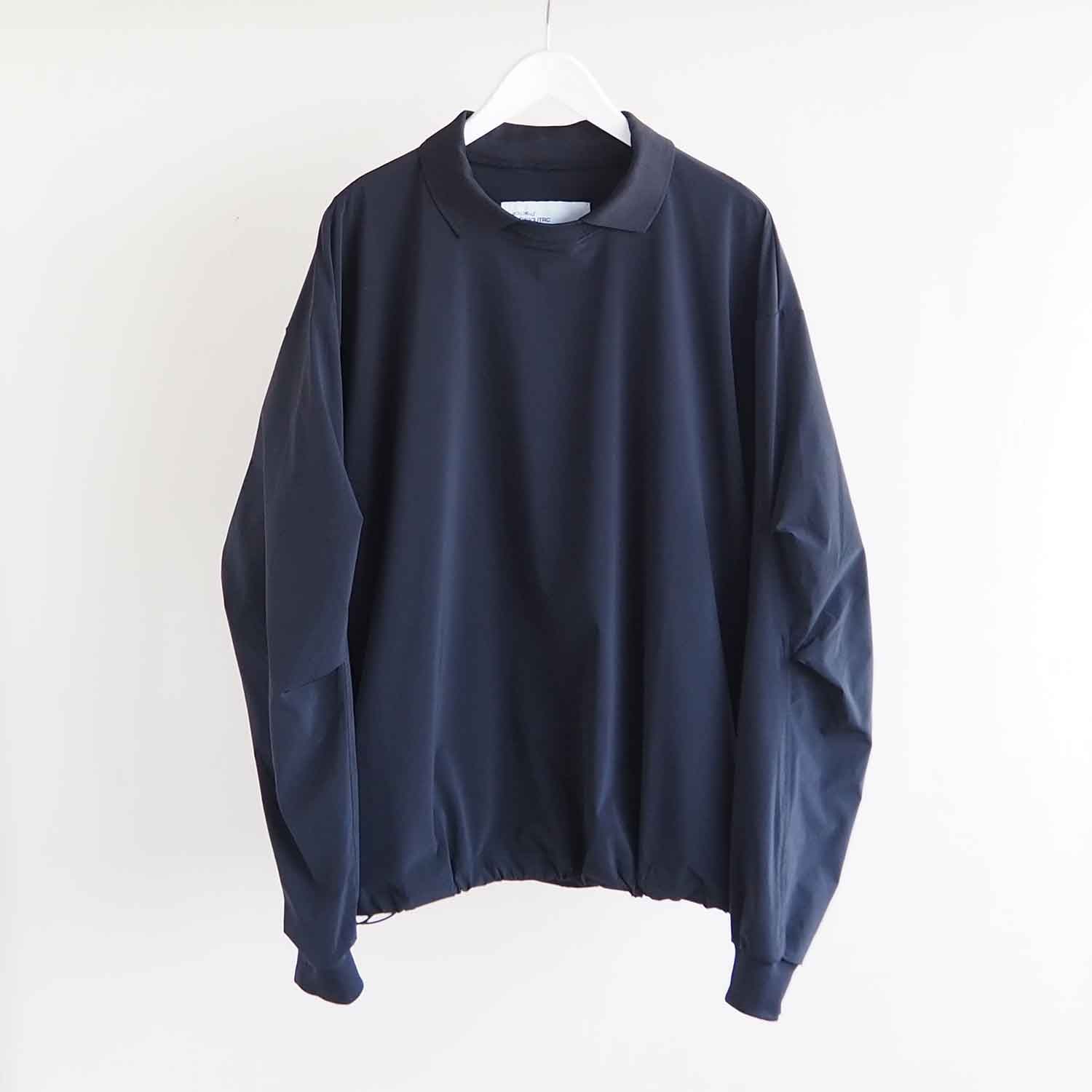 UNTRACE アントレース _203 L/S襟付きスモック BLACK 2025 AW