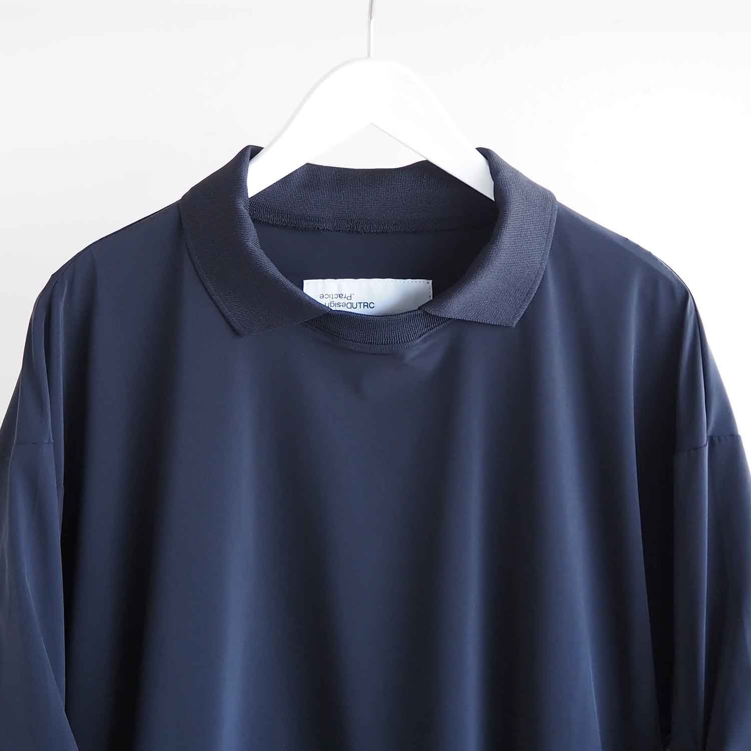 UNTRACE アントレース _203 L/S襟付きスモック BLACK 2025 AW