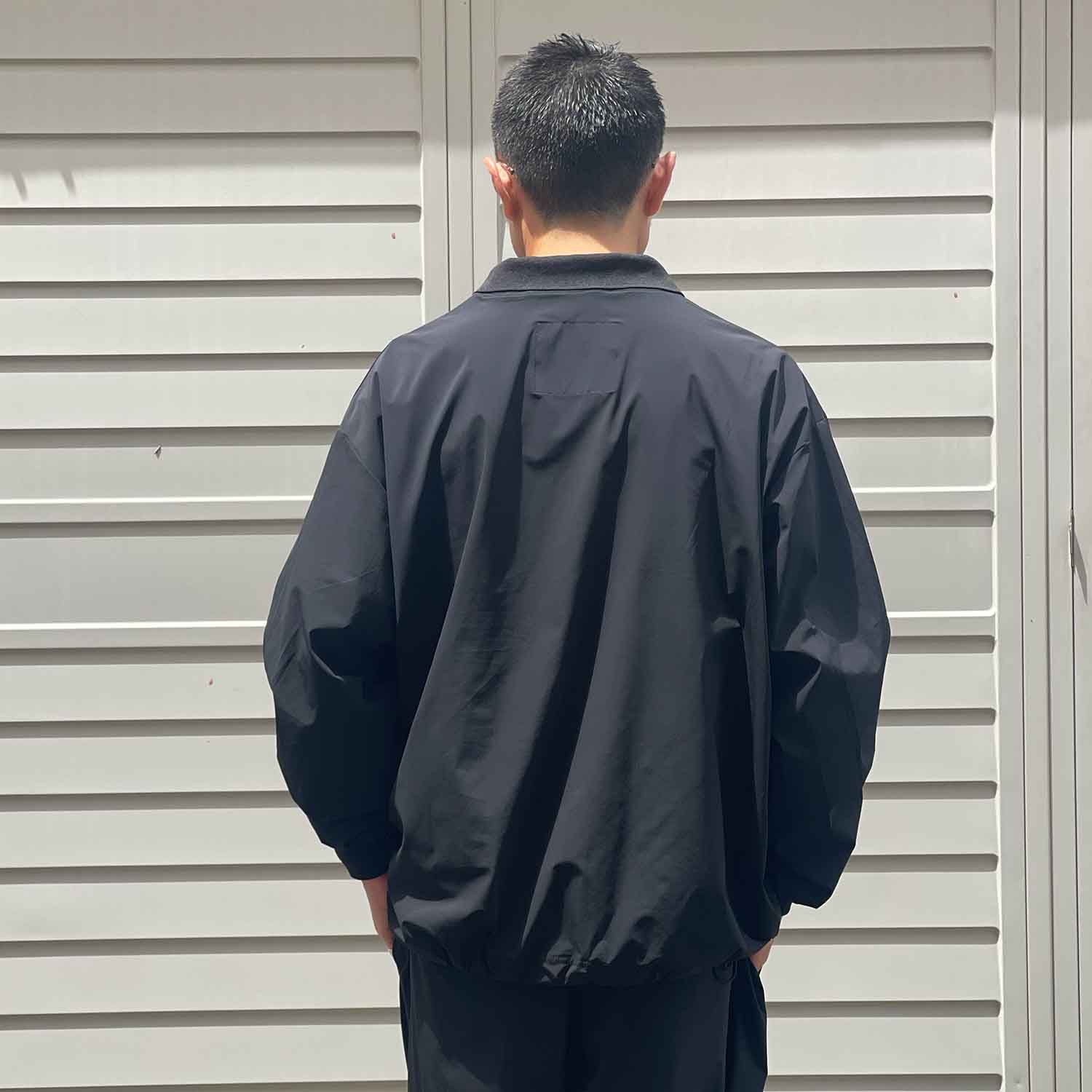 UNTRACE アントレース _203 L/S襟付きスモック BLACK 2025 AW