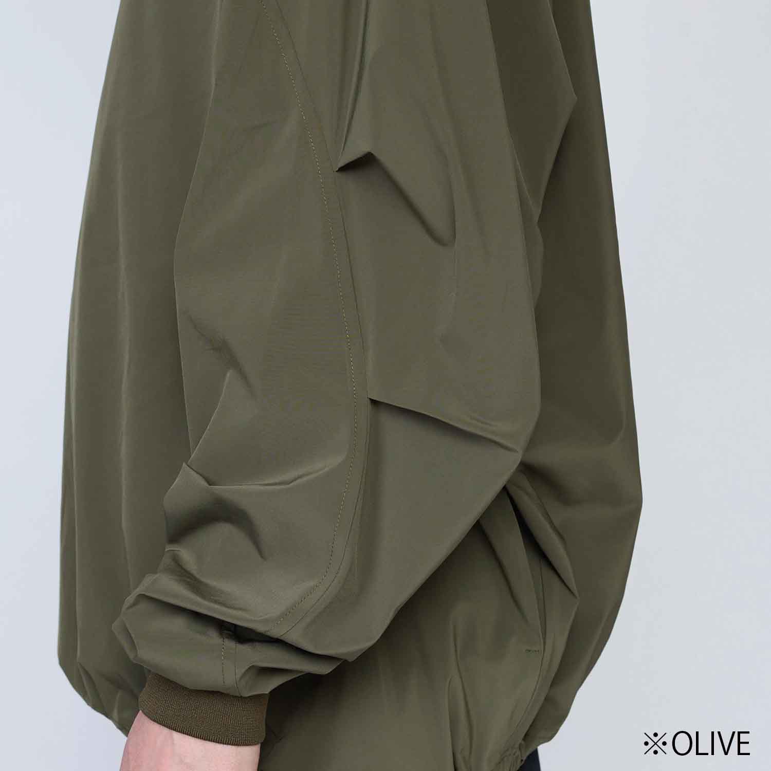 UNTRACE アントレース _203 L/S襟付きスモック BLACK 2025 AW 