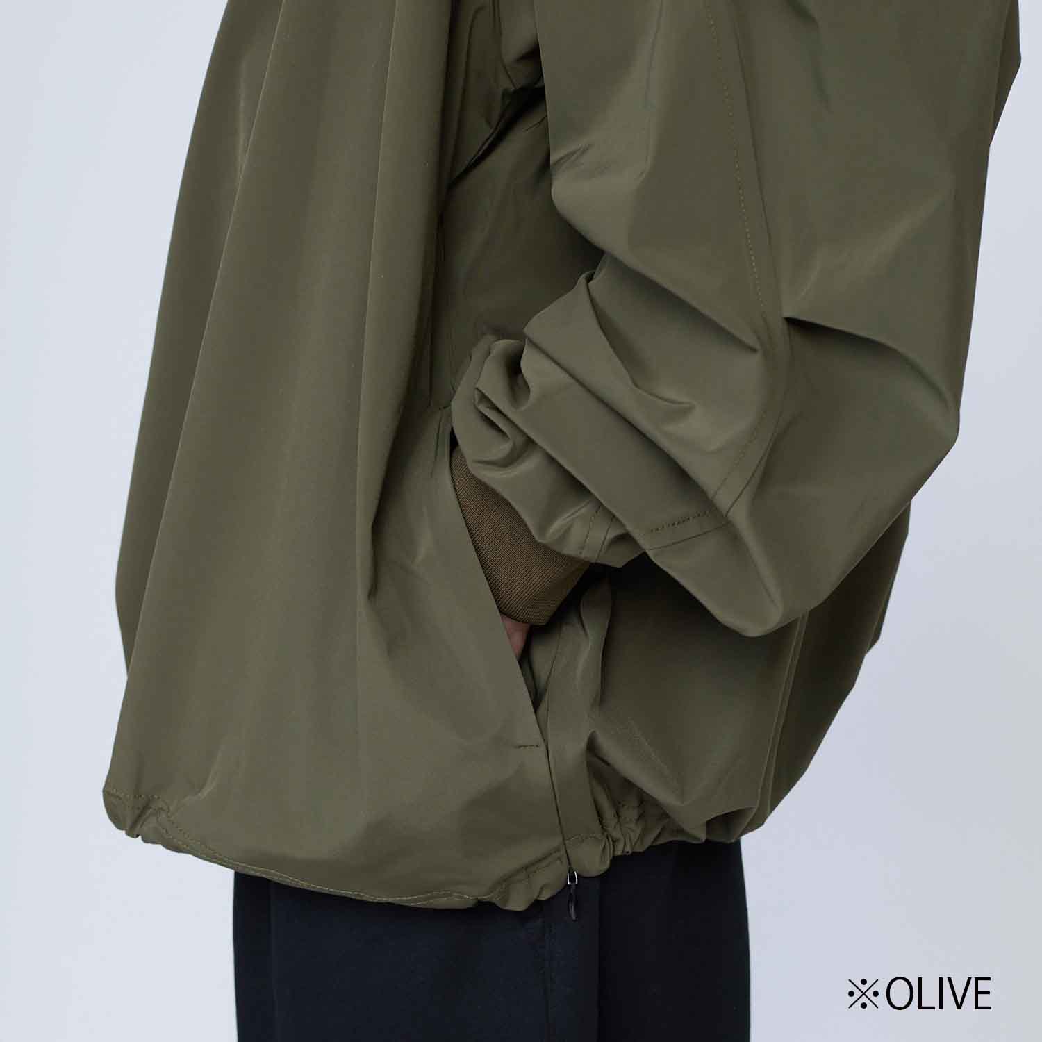 UNTRACE アントレース _203 L/S襟付きスモック BLACK 2025 AW 