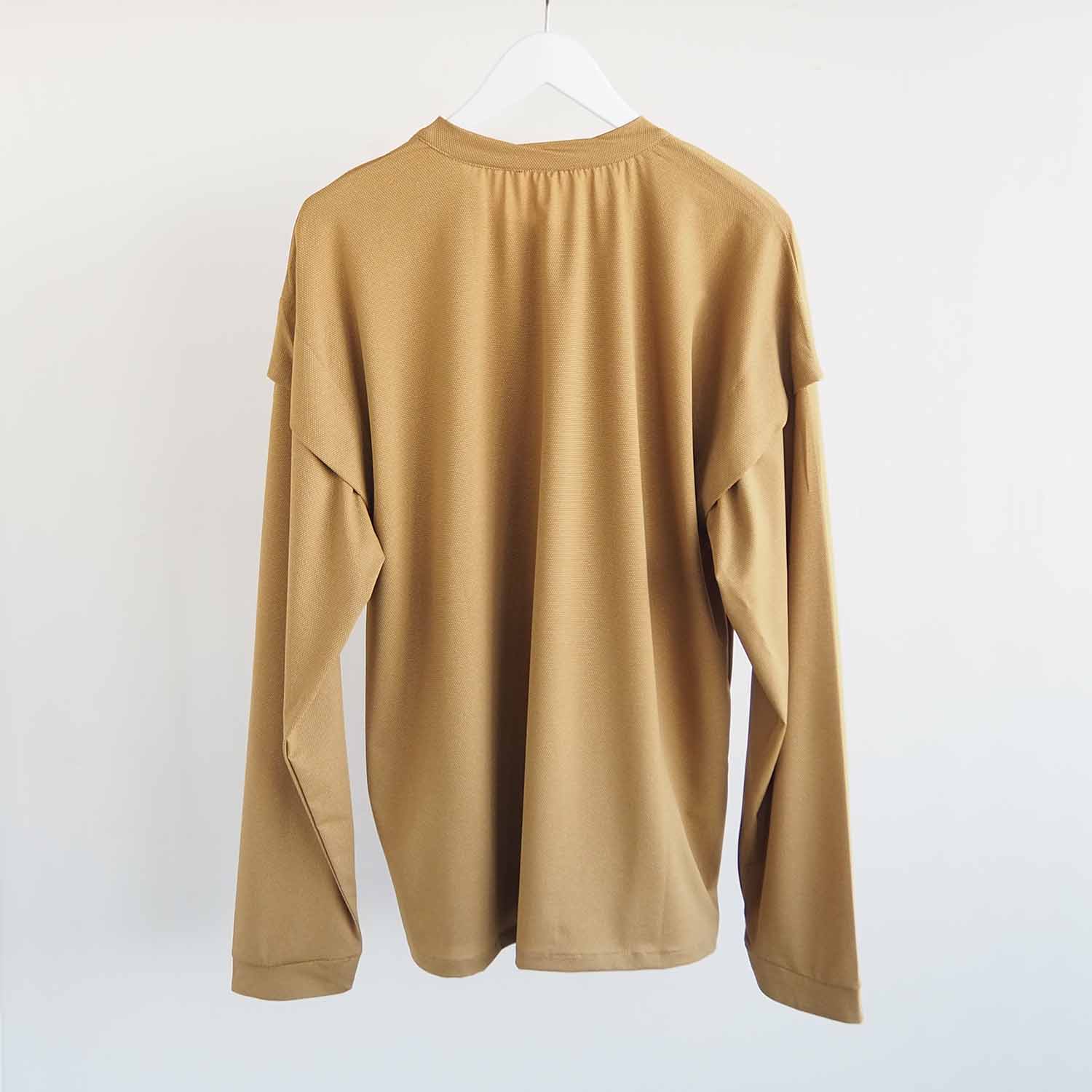 BUDO ブドー Mountain Passtop PULLOVER マウンテンパストップロングスリーブ yellow ocher イエローオーカー